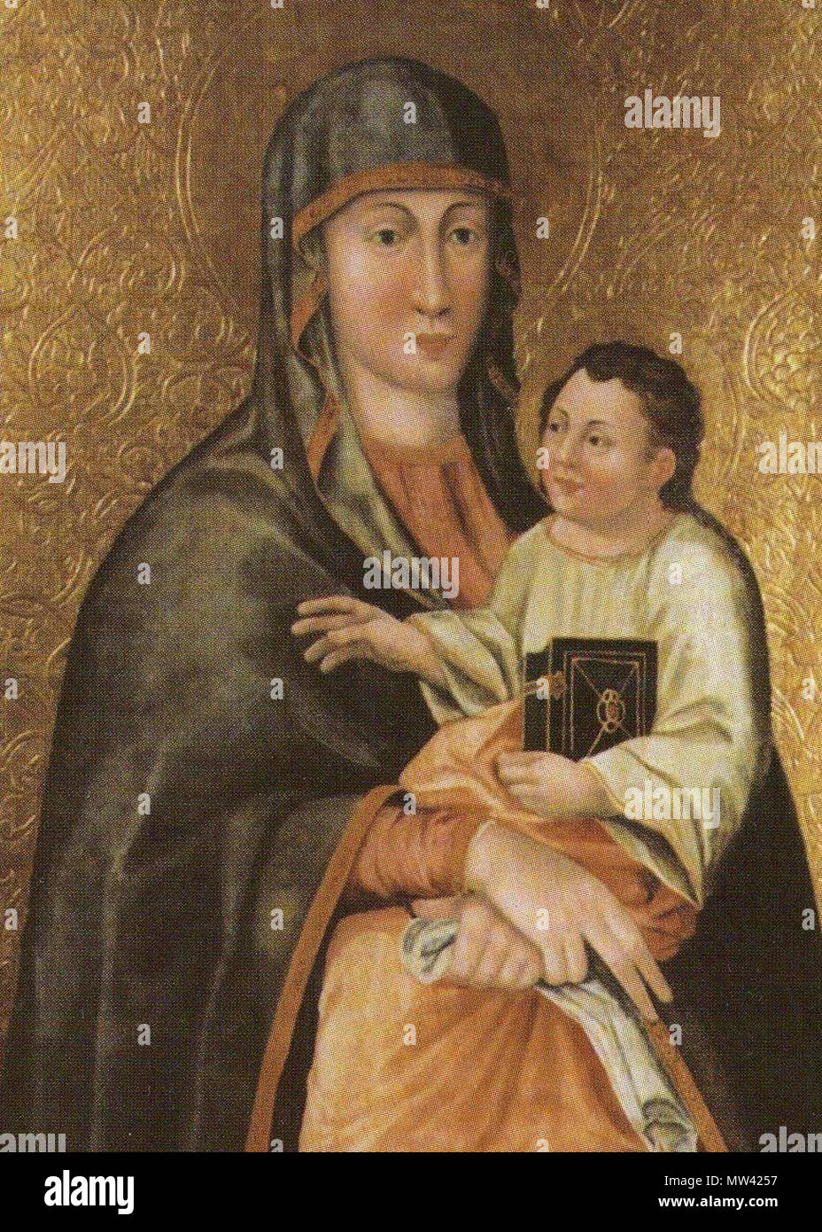 . Inglese: Madonna Swojczowskiej Polski: Matka Boska Swojczowska. . Del XVII secolo ; 2005. Higroskopijny 409 Mb swojczowska Foto Stock