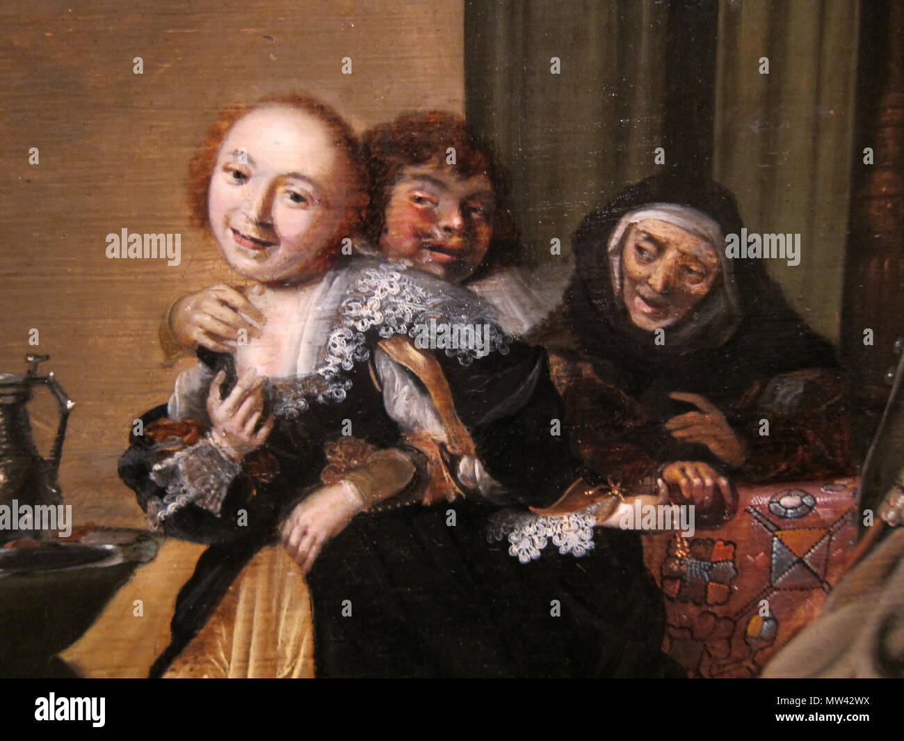 . Vecchio dipinto in New Orleans Museum of Art . Il 4 settembre 2010, 10:25:28. satanoid 201 volti a New Orleans Museum of Art Foto Stock