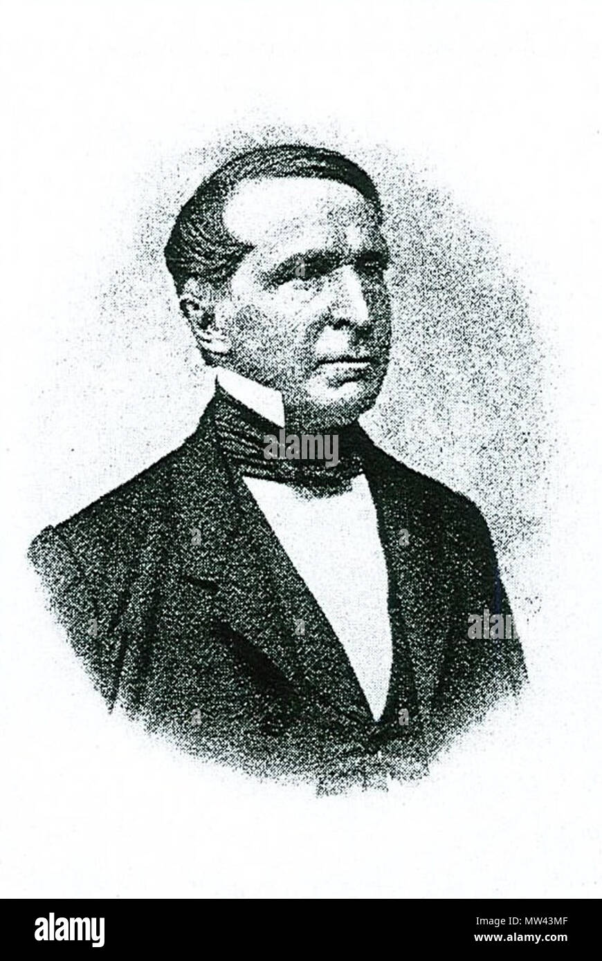 . Deutsch: Porträt Gustav Scharlach (1811-1881), Geheimer Regierungsrat und Amtshauptmann in Münden. ritratto bef. 1881, pubblicato 1912, digitalizzato 2010 da uploader. artista sconosciuto, Scansione da uploader 258 Gustav Scharlach Foto Stock