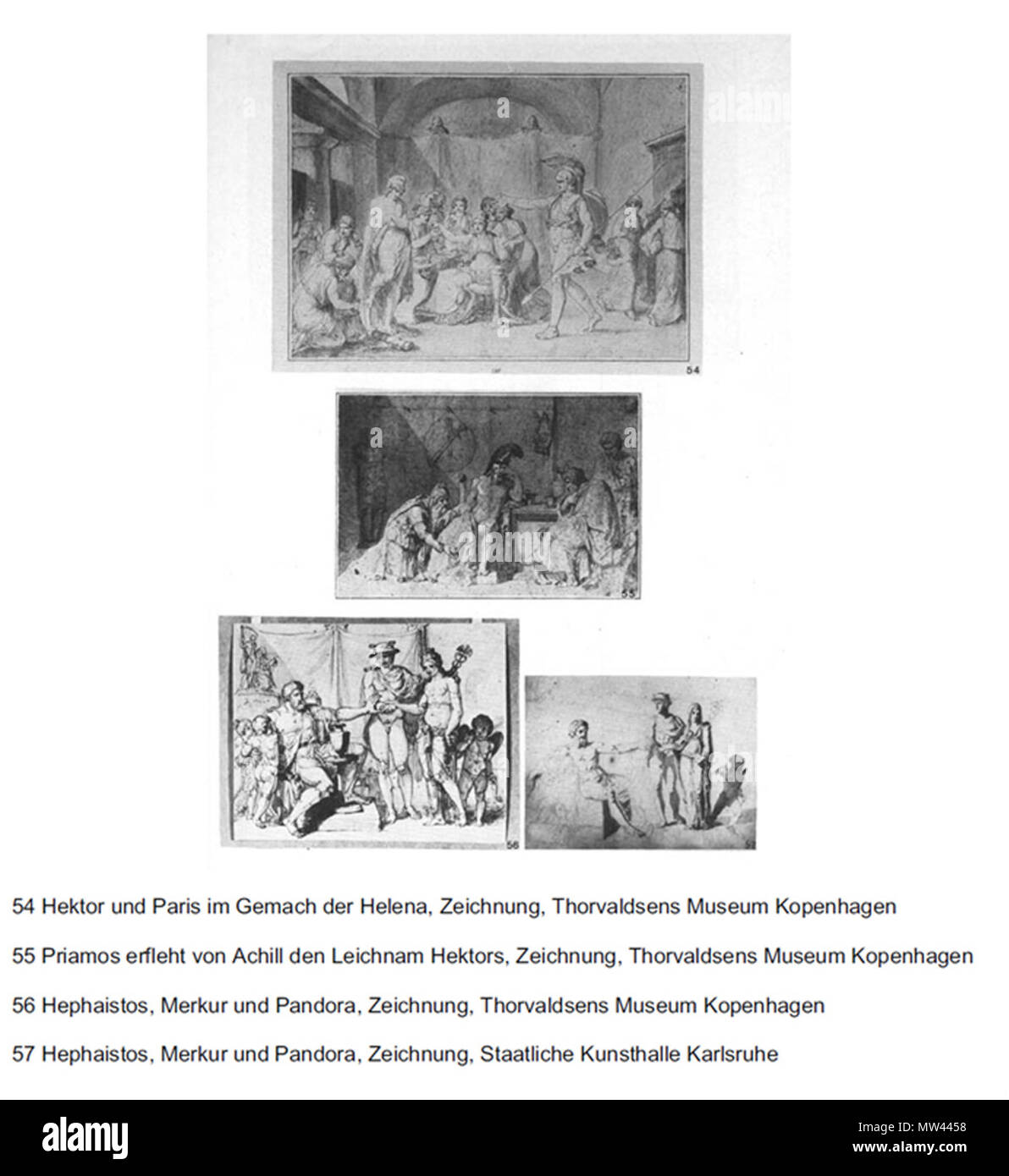 . Inglese: alcune opere di Feodor Iwanowitsch Kalmyk (1763-1832), il Kalmyk (West Oirat mongolo) pittore-scultore, trattare con i classici oggetto. Conservato nel Museo Thorvaldsens Kopenhagen e la Staatliche Kunsthalle di Karlsruhe. prima del 1832. Goethe-Galerie, Jena. Feodor Iwanowitsch Kalmyk (1763-1832) 205 FeodorKalmykWorks Foto Stock