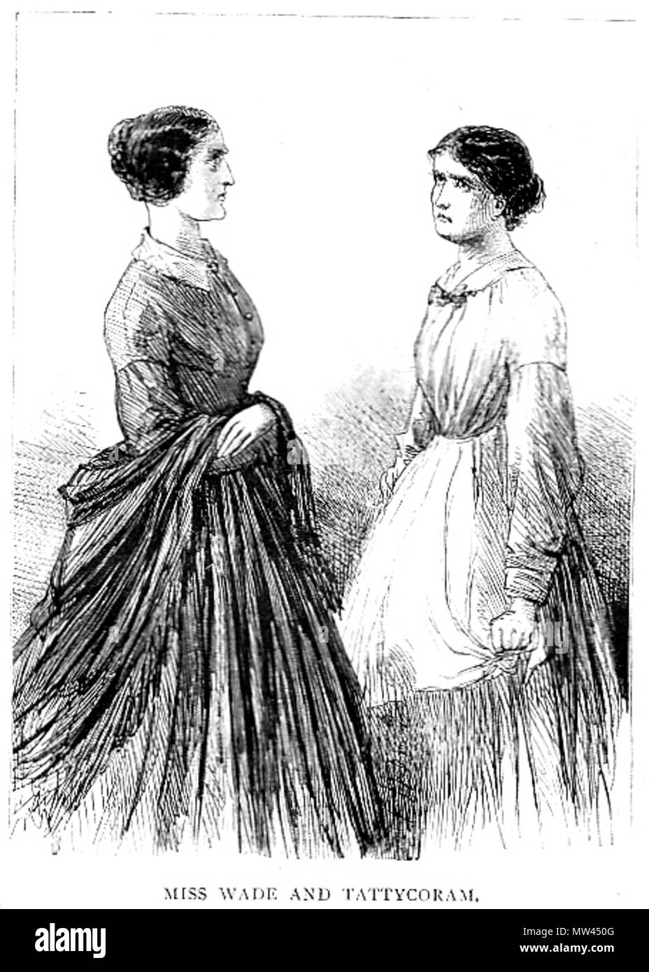 . Inglese: Little Dorrit, Miss Wade e Tattycoram . Il 10 febbraio 2011. Sol Eytinge 420 Miss Wade e Tattycoram Foto Stock