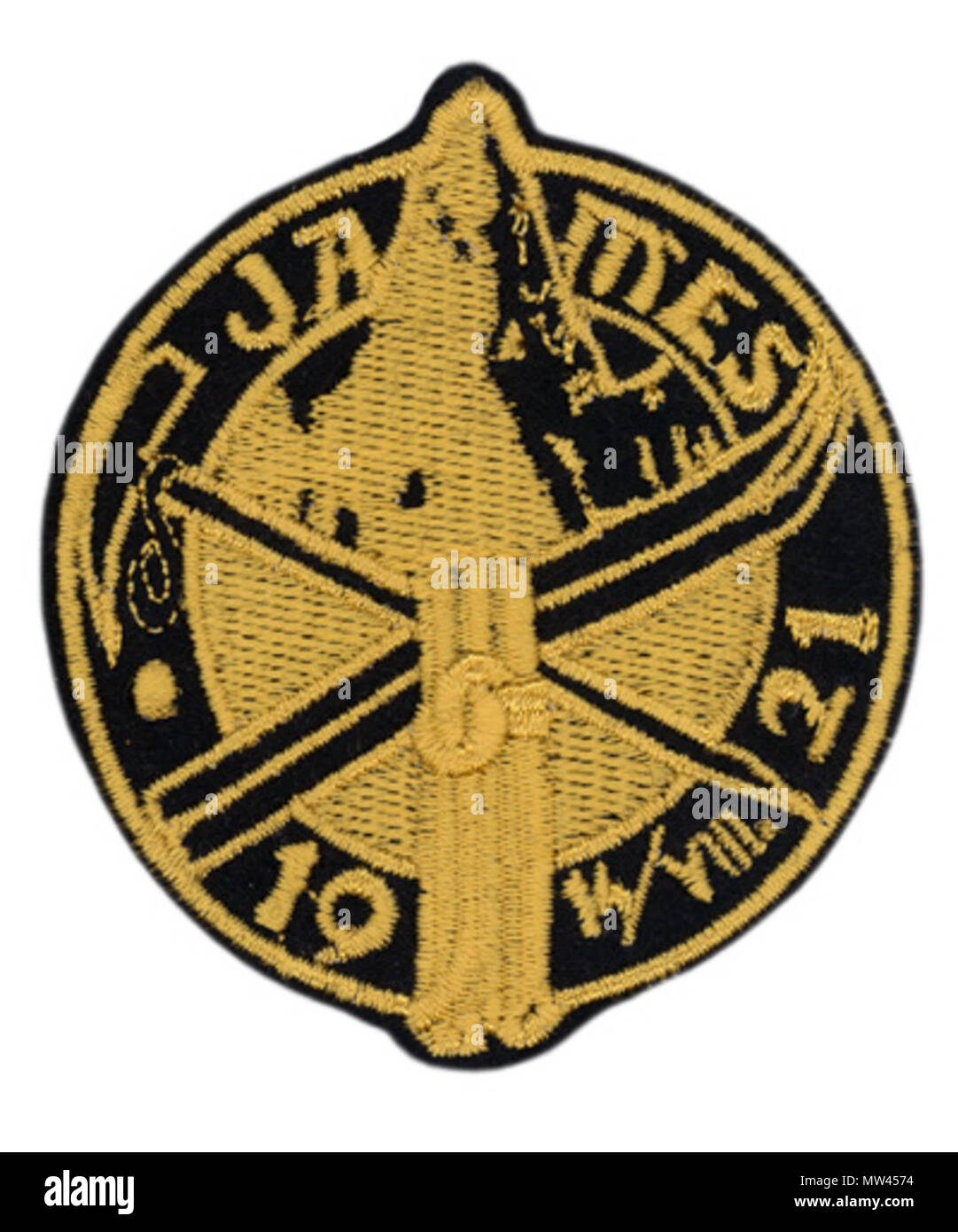 . Slovenčina: Odznak Slovenského horolezeckého spolku JAMES . SHS JAMES je športové (horolezecké) občianske združenie così sídlom v Bratislave, ktoré vzniklo 13. marca 1990 . 22 febbraio 2011, 13:48:15. Sconosciuto 452 Odznak JAMES Foto Stock