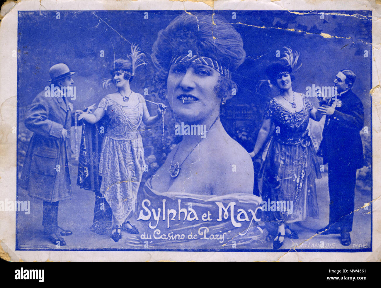 582 Sylpha, (Jeanne Langlois-Blin) comédienne et artiste de music-hall, vers 1910. Foto Stock