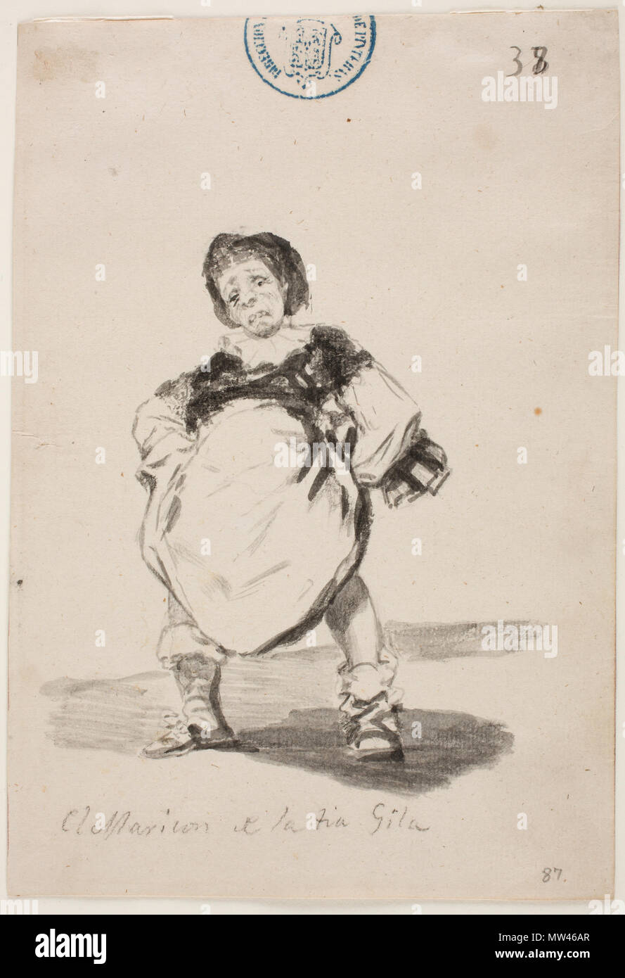 250 Goya, El maricón de la tía Gila (Prado) Foto Stock