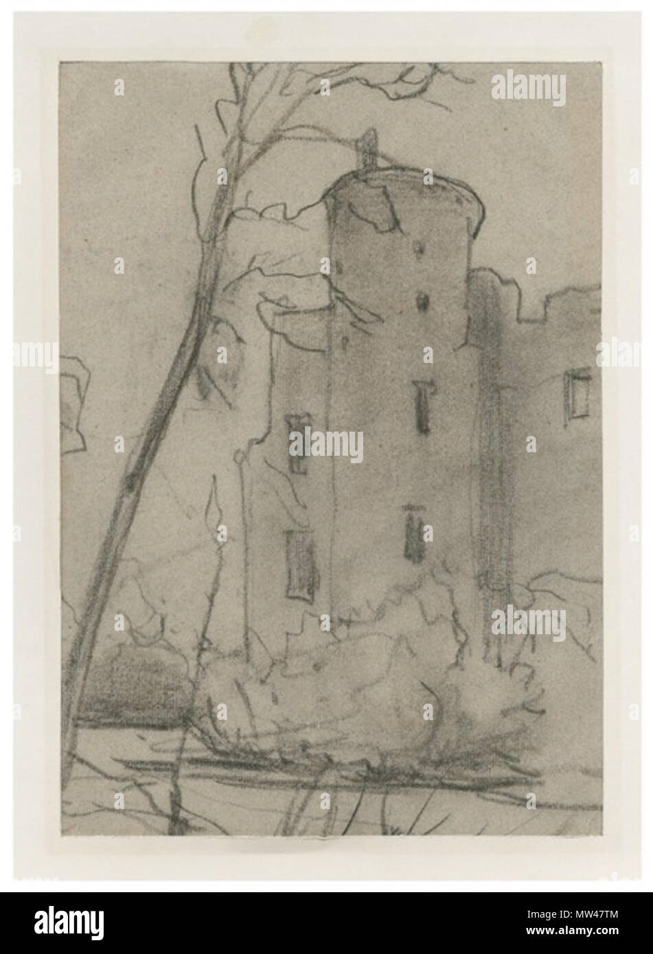 533 Ruïne Van Kasteel De Haar Het Nieuwe Instituut32.2-8 HAARt Foto Stock