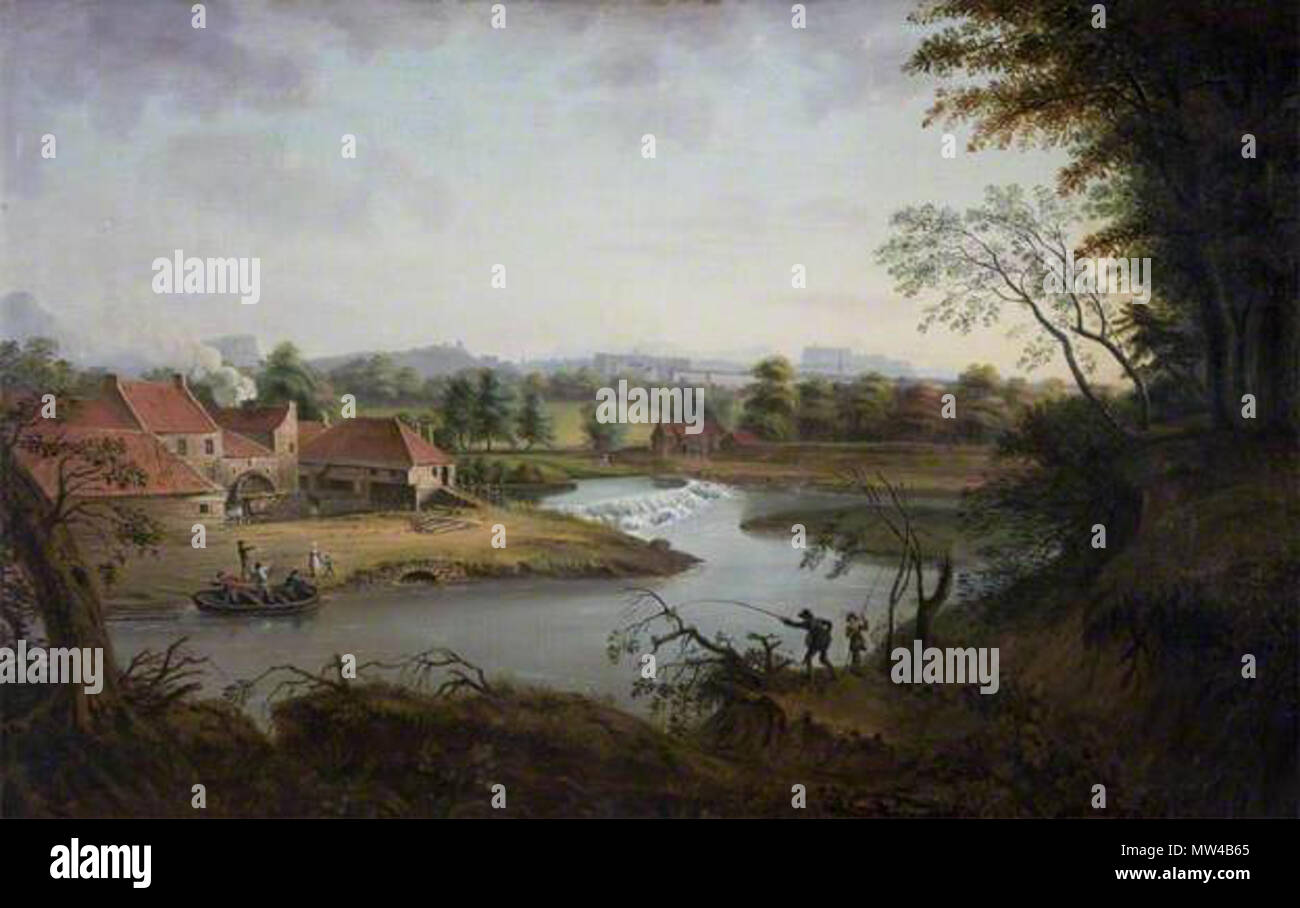. Inglese: Vista di Edimburgo dal Leith colline da Alexander Carse (-1843) pittore di scene scozzese - questo è in gallerie nazionali della Scozia . 5 marzo 2012, 10:12:10. Alexander Carse (morto 1843) 632 vista di Edimburgo dal Leith colline da un Carse Foto Stock