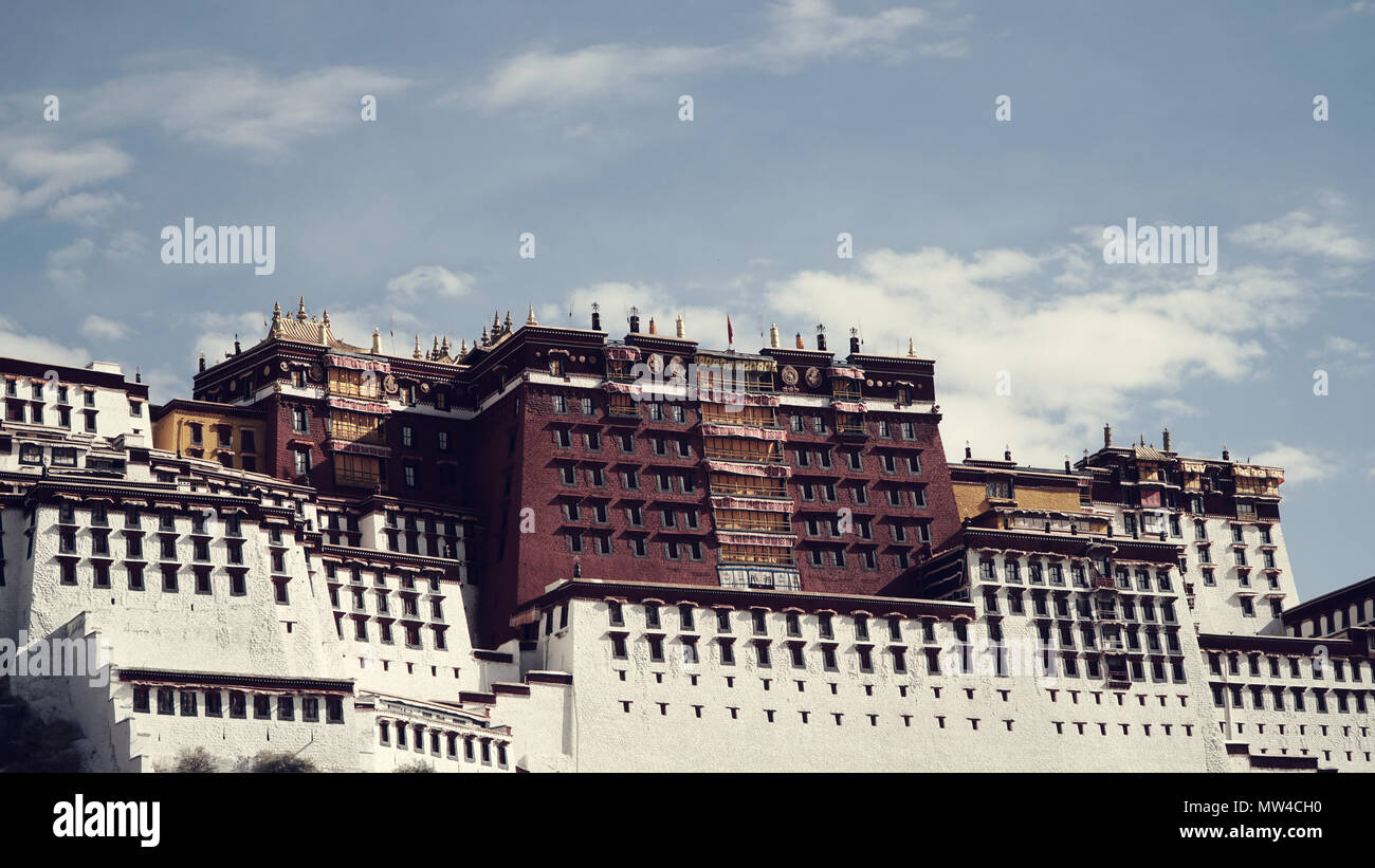 Palazzo del Potala, Lhasa, in Tibet, in Cina Foto Stock