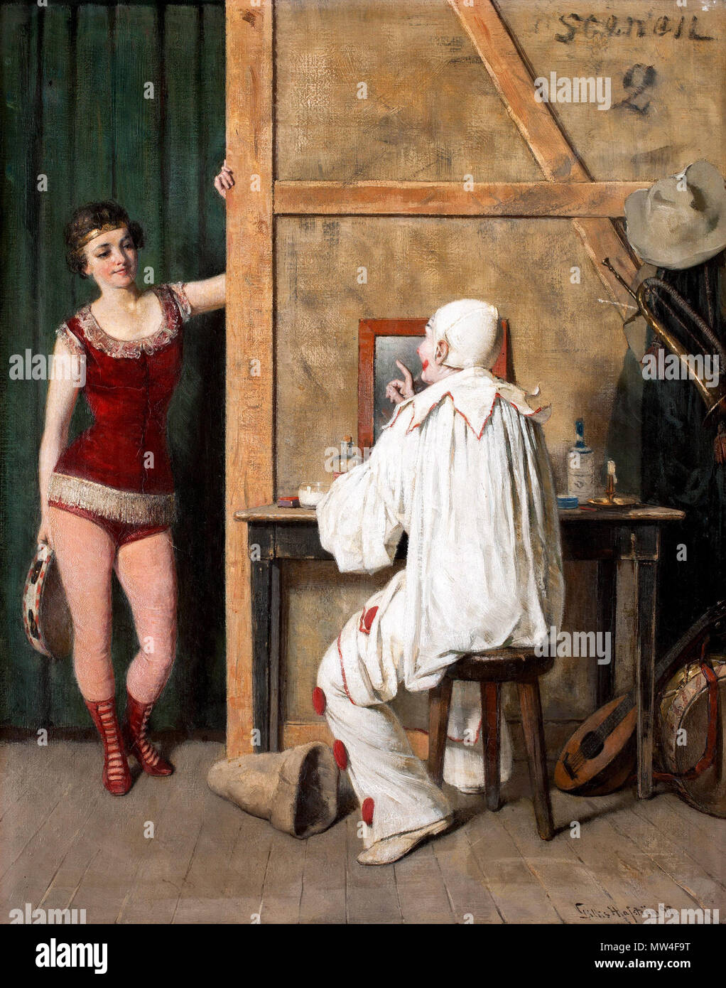 . Inglese: Circo artisti . Il 31 ottobre 2012, 18:22:46. Gillis Hafström 290 mi kulisserna Foto Stock