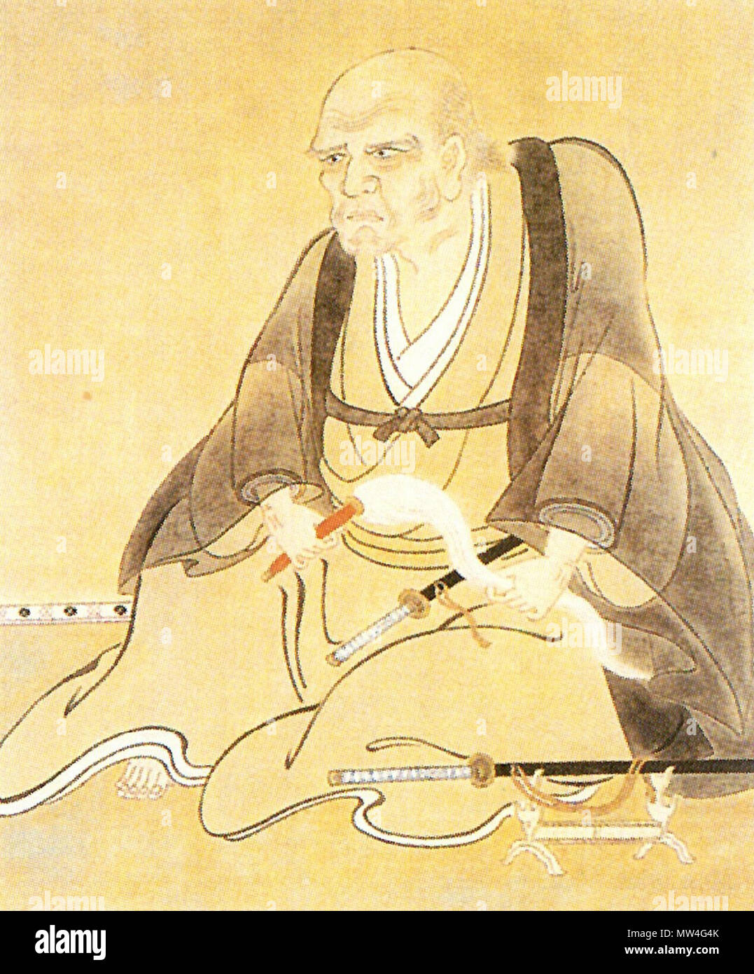 . 日本語: 亀田藩主岩城重隆の肖像。 . 9 maggio 2016. Sconosciuto 302 Iwaki Shigetaka Foto Stock