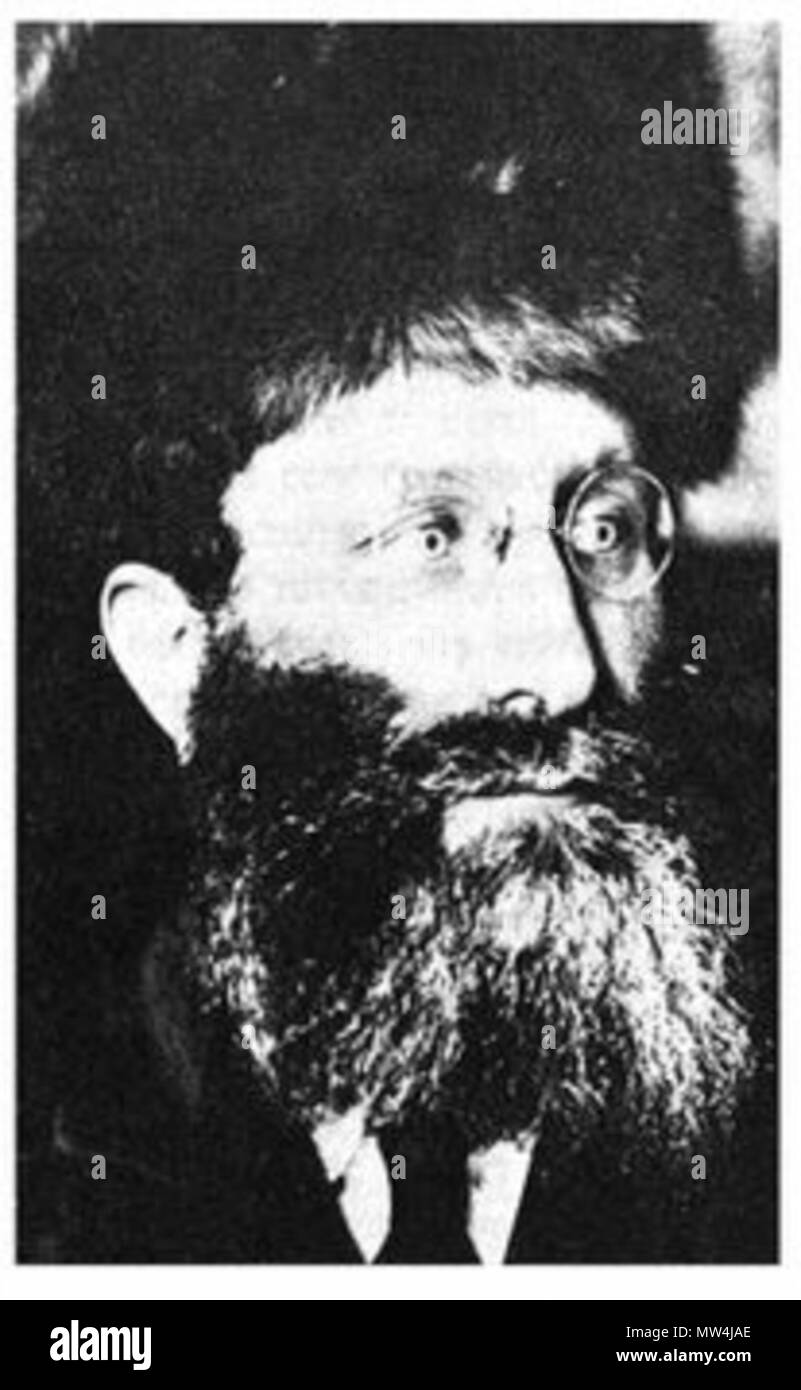 . Inglese: Rabbino Israel Yosef Lowe da Kolomea, Polonia . 8 aprile 2013, 16:59:57. Sconosciuto 301 Israele y lowe Foto Stock