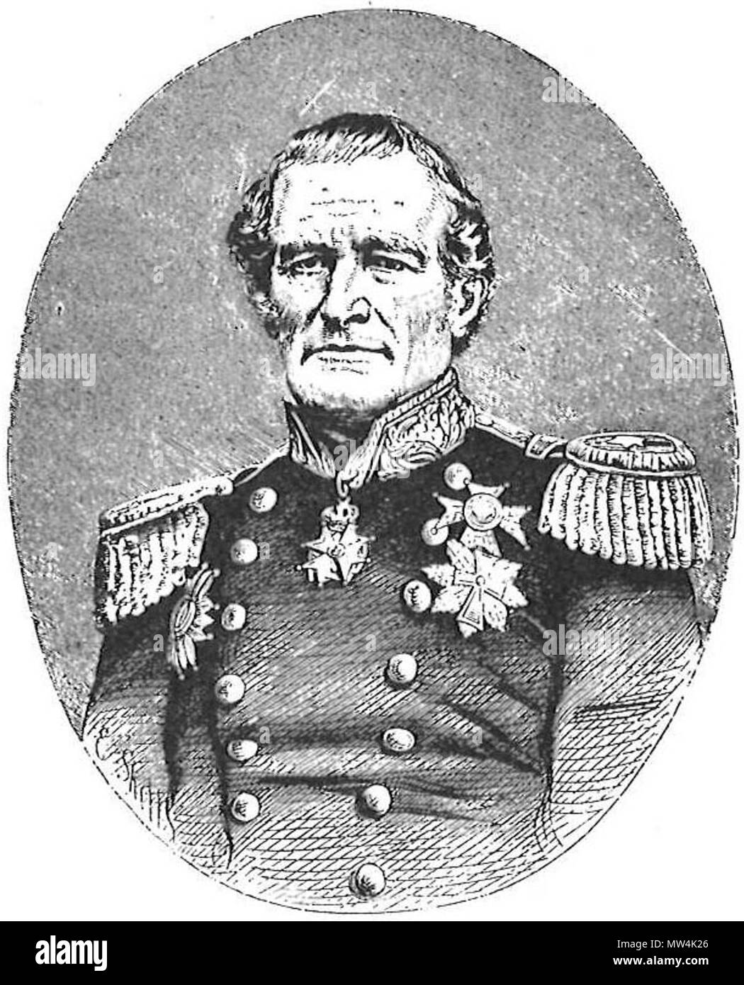 . Inglese: sv:Christian Adolf vergine (1797-1870), navale svedese officer e diplomatico. Svenska: sv:Christian Adolf vergine (1797-1870), svensk sjöofficer och diplomat. Probabilmente 1870 o versioni precedenti; sicuramente prima di 1928. Sconosciuto 634 vergine, Christian Adolf (ur Holmberg 1928) Foto Stock