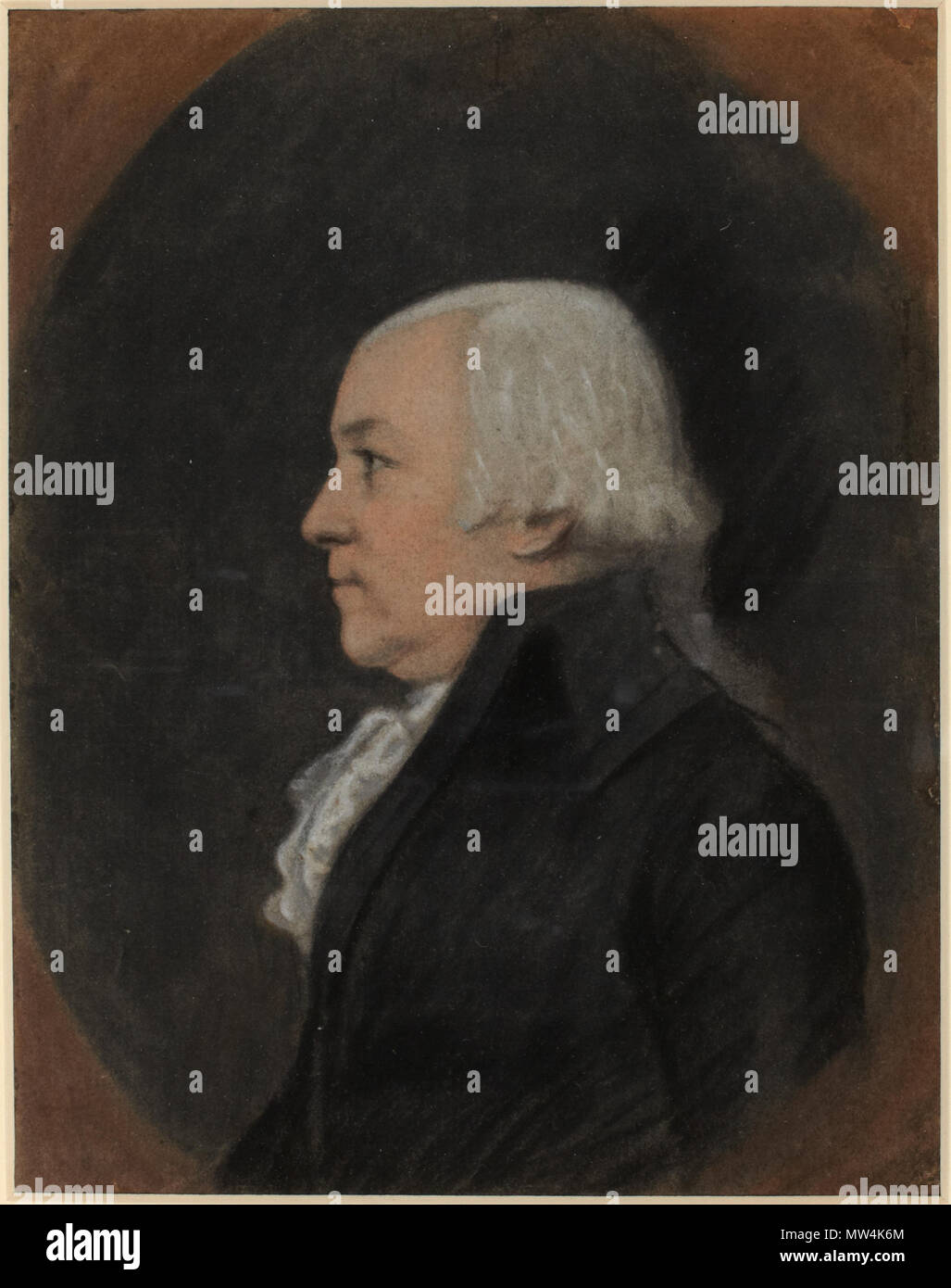 . Inglese: James Sharples, britannico, 1752-1811 Elias Boudinot IV pastello su carta vergata 23 x 18,7 cm (9 1/16 x 7 3/8 in.) Museo acquisto, dono della sig.ra Landon K. Thorne e il lascito di Emma L. Martin x1968-2 le informazioni mostrate non è stato approvato da un curatore. . Prima di 1811 6 1811, Sharples, Giacomo Elias Boudinot IV Foto Stock