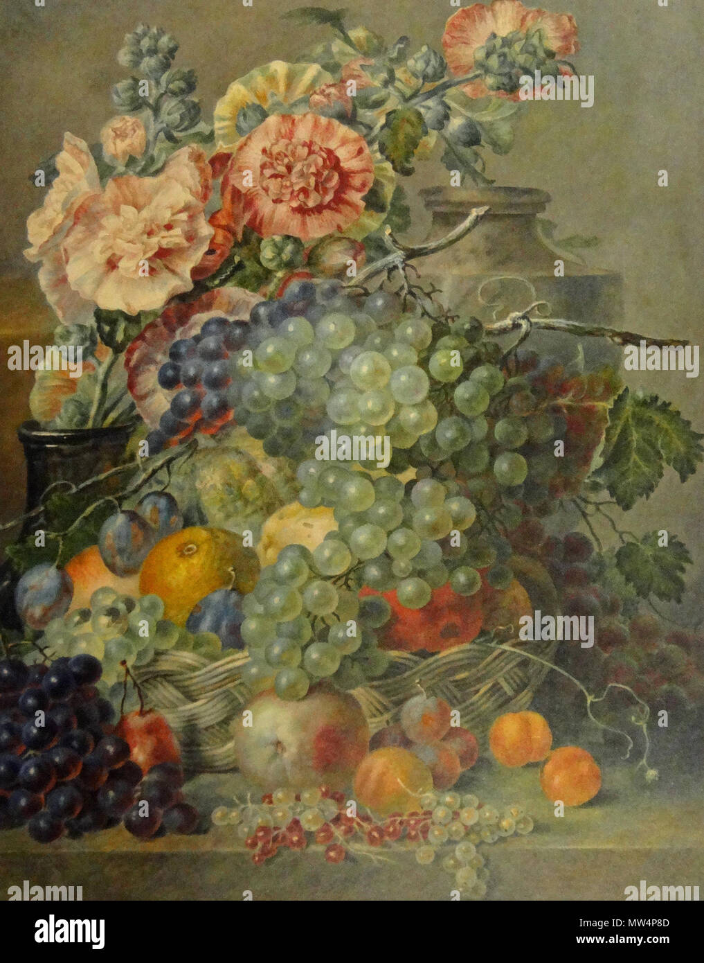 . Nederlands: Stilleven met fruit en bloemen . 1815. Annette Reijerman (1773-1835 ca) 576 Stilleven Annette Reijerman Foto Stock