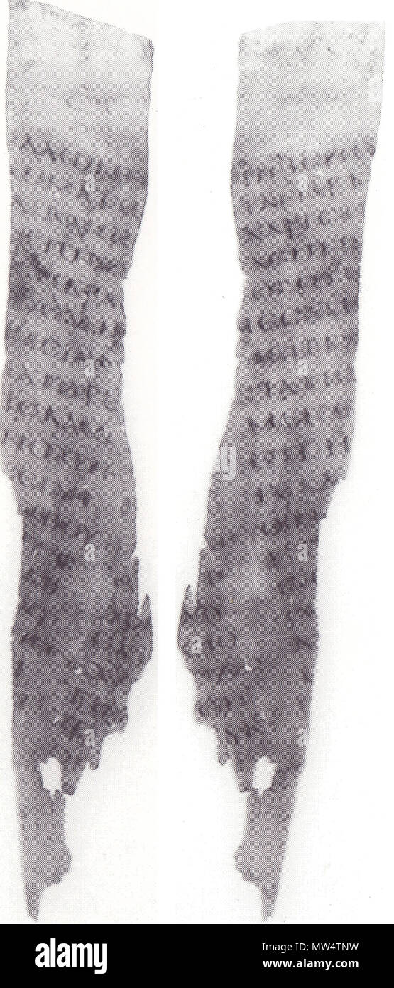 . Inglese: Uncial 0221 (Gregory-Aland) recto e verso con il testo della Lettera ai Romani 5:16-17.19.21-6:3 . 8 settembre 2014, 15:58:29. Sconosciuto 620 Uncial 0221 recto &AMP; tergo Foto Stock