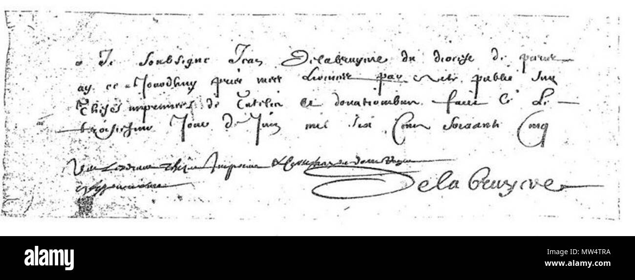 201 Fac Similé Jean de La Bruyère2 Foto Stock