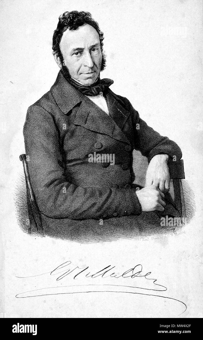. Inglese: Gerardus Johannes Mulder . Xix secolo. Sconosciuto 241 Gerardus Johannes Mulder Foto Stock