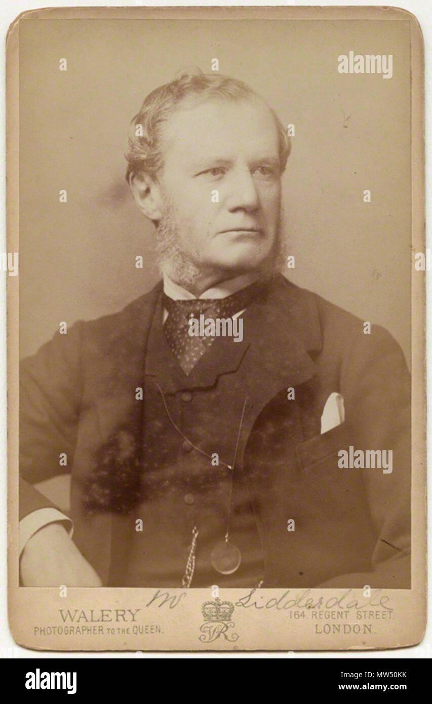 . Inglese: William Lidderdale da Walery albume scheda cabinet, circa 1891 5 7/8 in. x 4 in. (148 mm x 102 mm) Dimensioni immagine acquistata, 1991 Fotografie collezione NPG x38228 . 9 aprile 2010, 09:54:59. Walery 649 William lidderdale Foto Stock