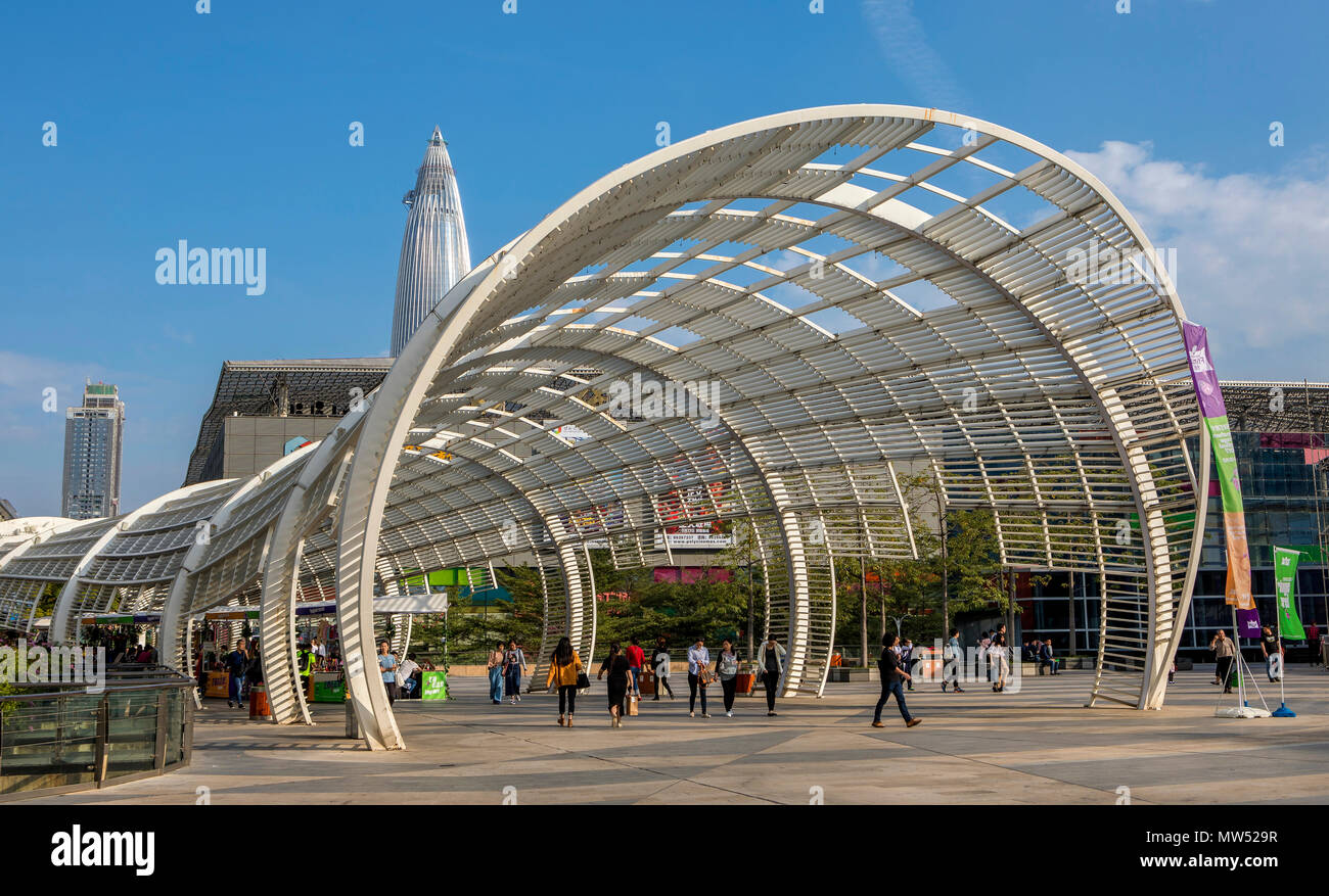 Cina, città di Shenzhen, Nanshan District Foto Stock
