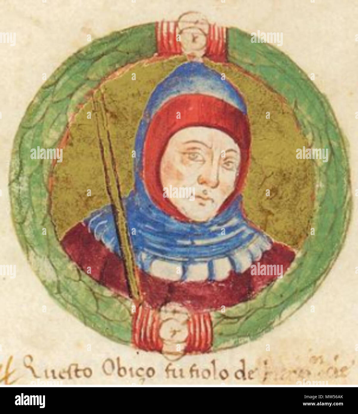 . Inglese: Obizzo II d'Este . 16 agosto 2014, 19:14:55. Sconosciuto 451 Obizzo II d'Este3 Foto Stock