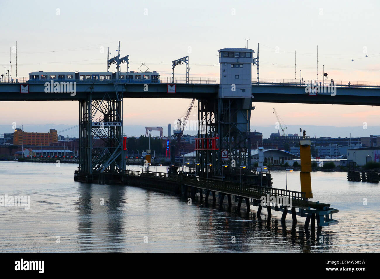 Göta Älvbron a Göteborg aka "Hisings Bridge" Foto Stock