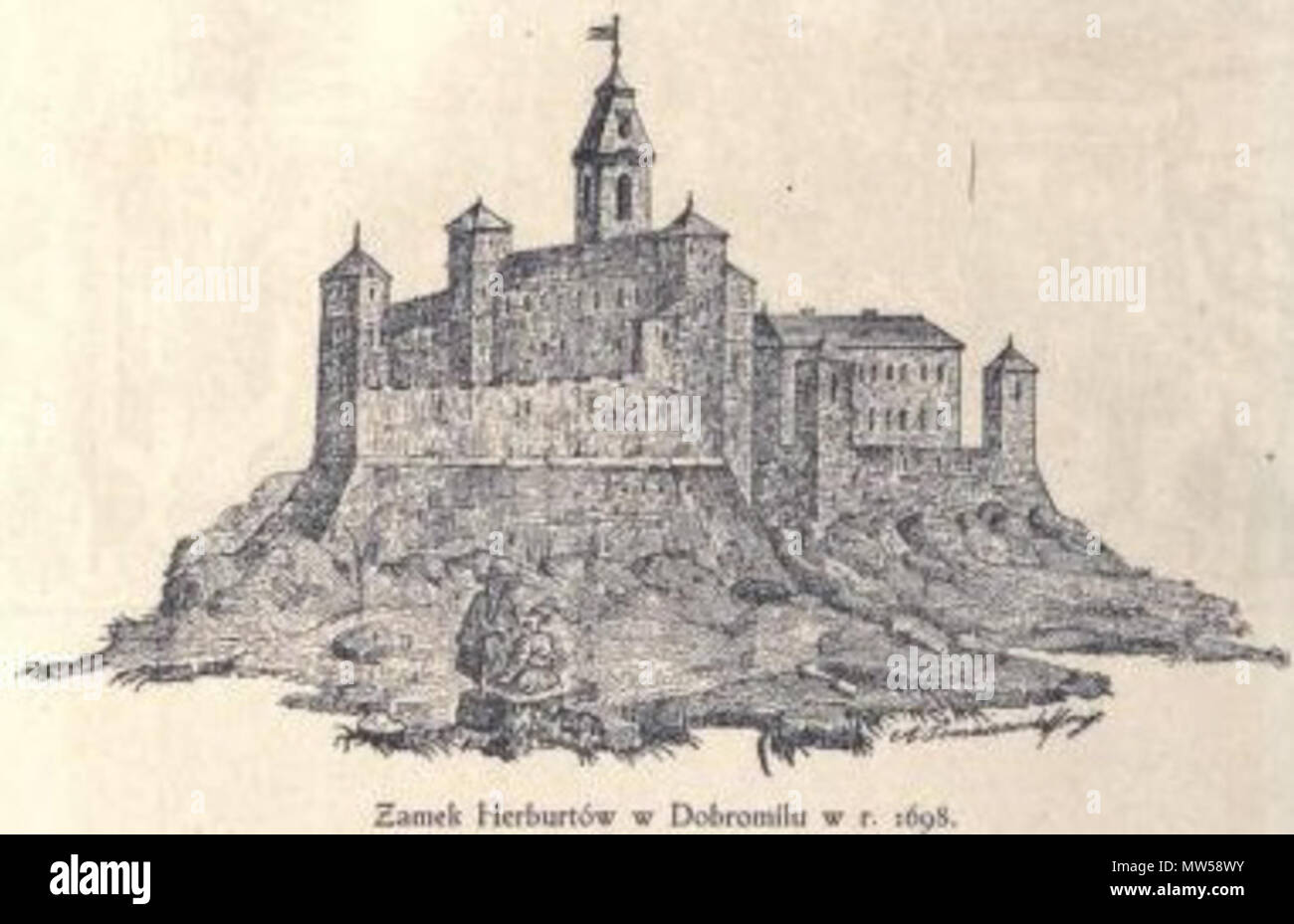 674 Добромиль замок 1698 Foto Stock