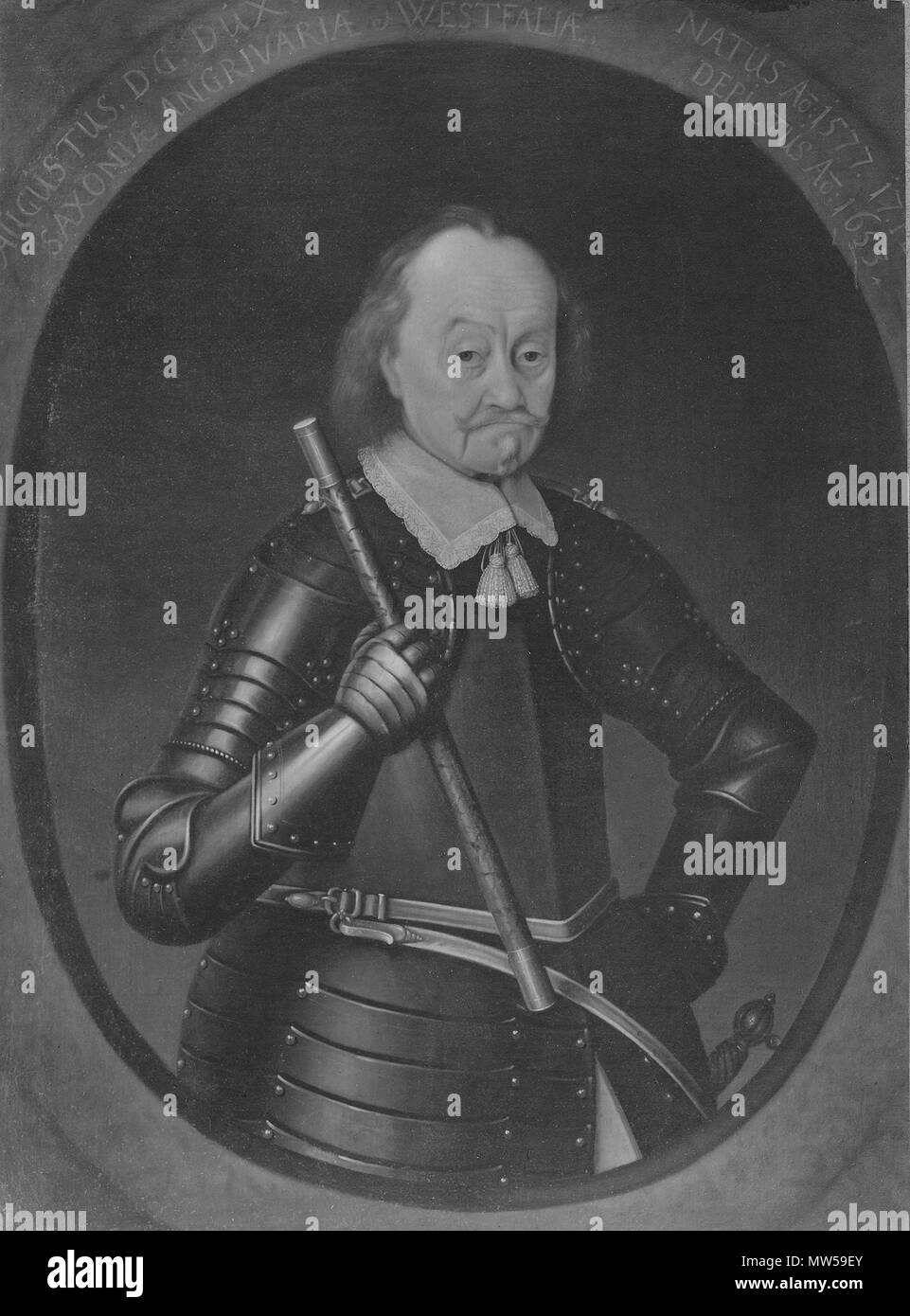 . Svenska: Agosto, 1577-1656, hertig av Sachsen-Lauenburg . 1653 63 agosto, 1577-1656, hertig av Sachsen-Lauenburg - Nationalmuseum - 14708 Foto Stock