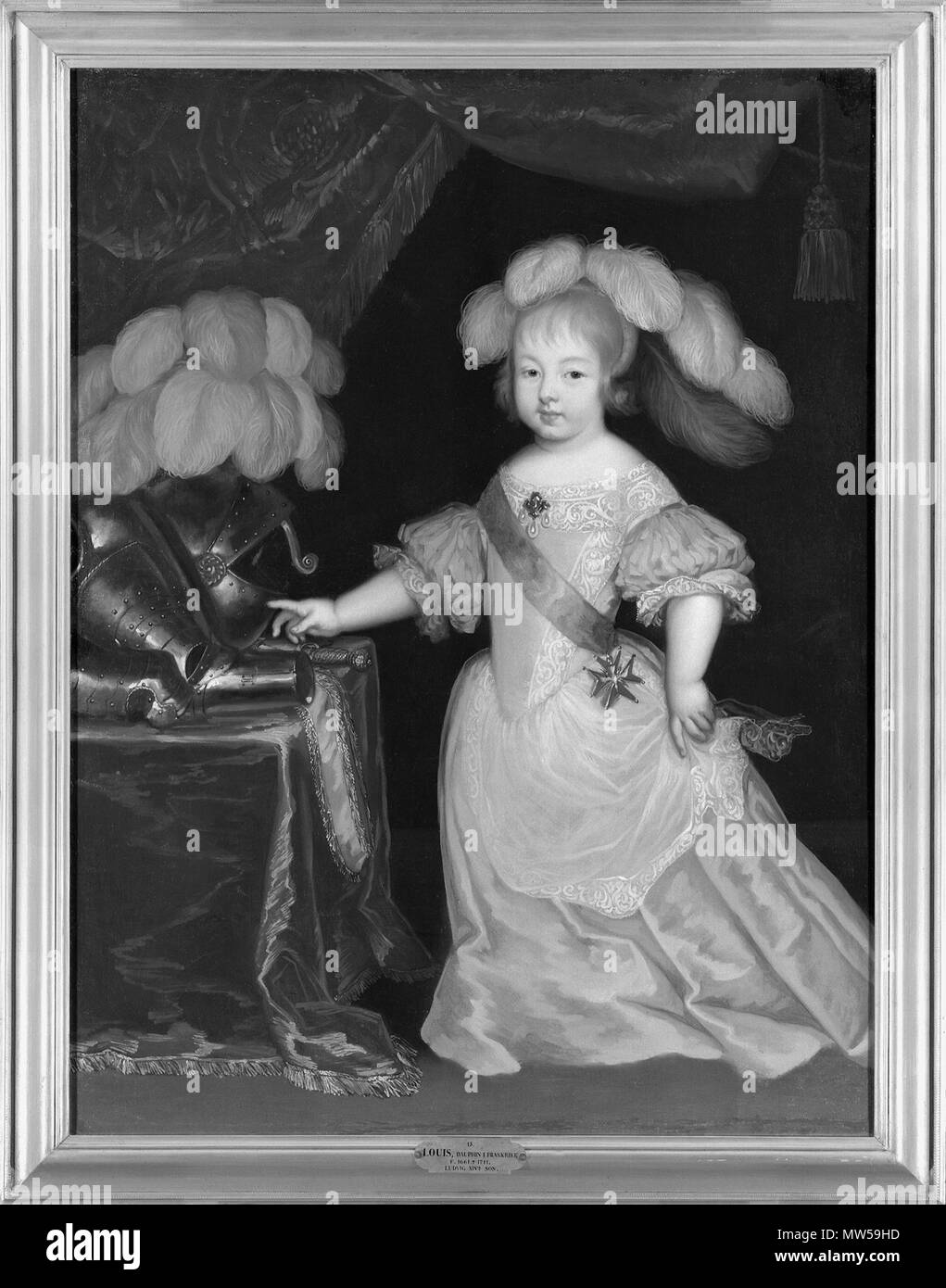 . Svenska: Ludvig, kronprins Frankrike av . Data sconosciuta 380 Ludvig, kronprins av Frankrike - Nationalmuseum - 14682 Foto Stock