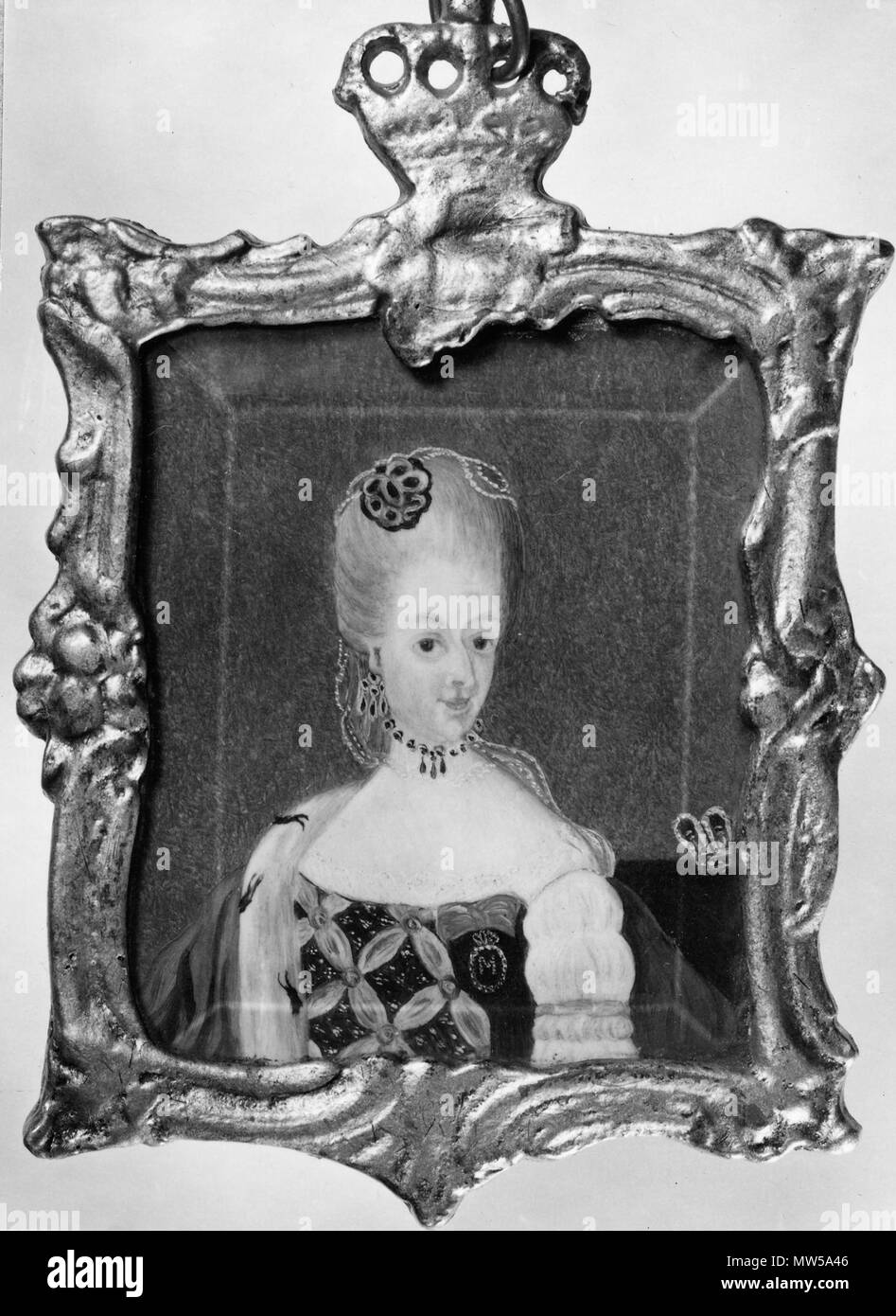 . Caroline Mathilde, 1751-1775, drottning av Danmark inglese: Caroline Mathilde di Inghilterra, Regina di Danimarca e Norvegia Svenska: Caroline Mathilde av Inghilterra (1751-1775), drottning av Danmark och Norge . Data sconosciuta 115 Caroline Mathilde, 1751-1775, drottning av Danmark - Nationalmuseum - 31845 Foto Stock