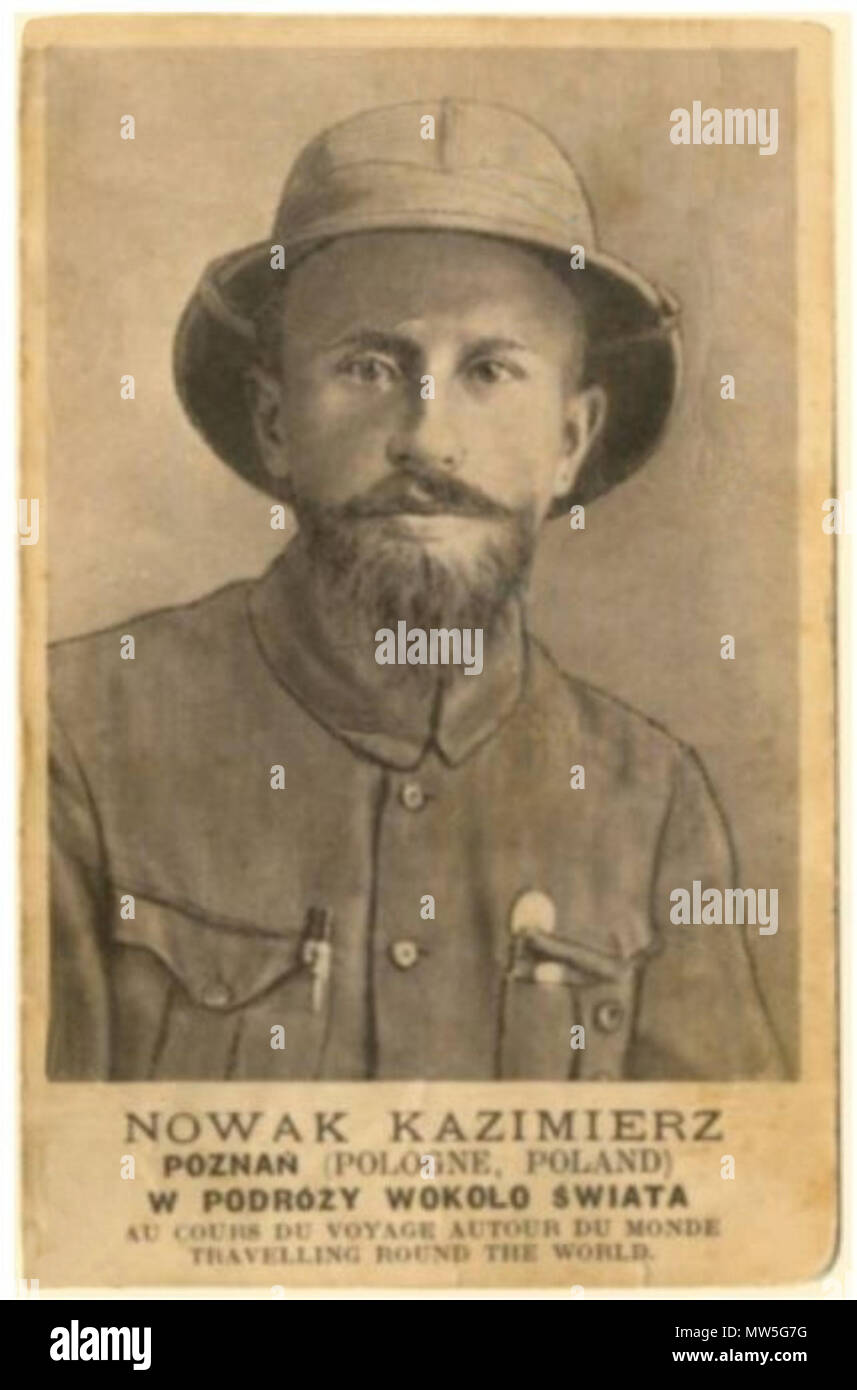 . Kazimierz Nowak (1897-1937) - Un viaggiatore polacco, corrispondente e fotografo. Probabilmente il primo uomo al mondo che ha attraversato l'Africa da sola dal nord al sud e dal sud al nord (dal 1931 al 1936; a piedi e in bicicletta). circa circa 1931 - 1936. Sconosciuto 337 Kazimierz Nowak Foto Stock