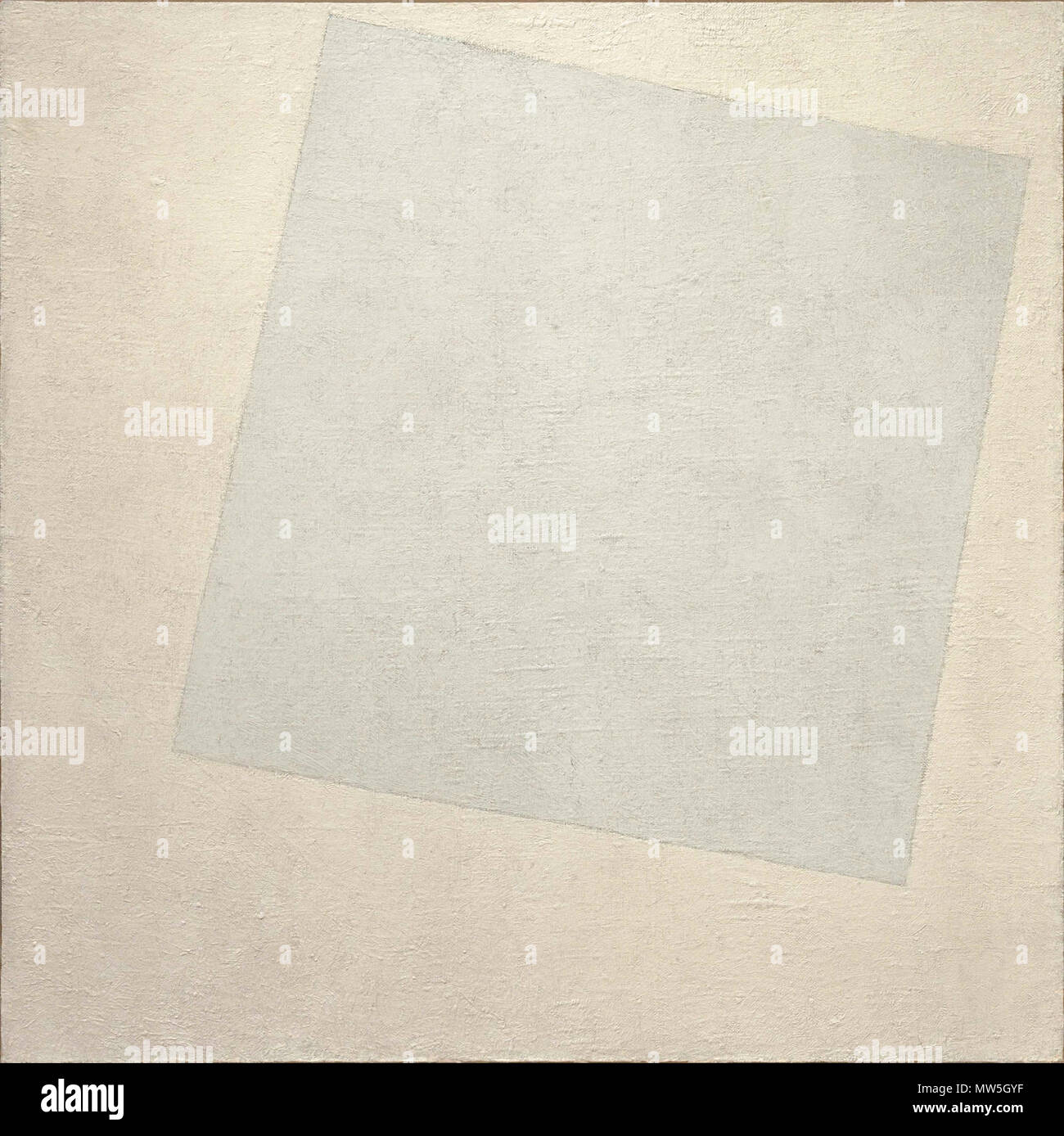 . Composizione Suprematist: bianco su bianco . 1918 644 Bianco su bianco (Malevich, 1918) Foto Stock