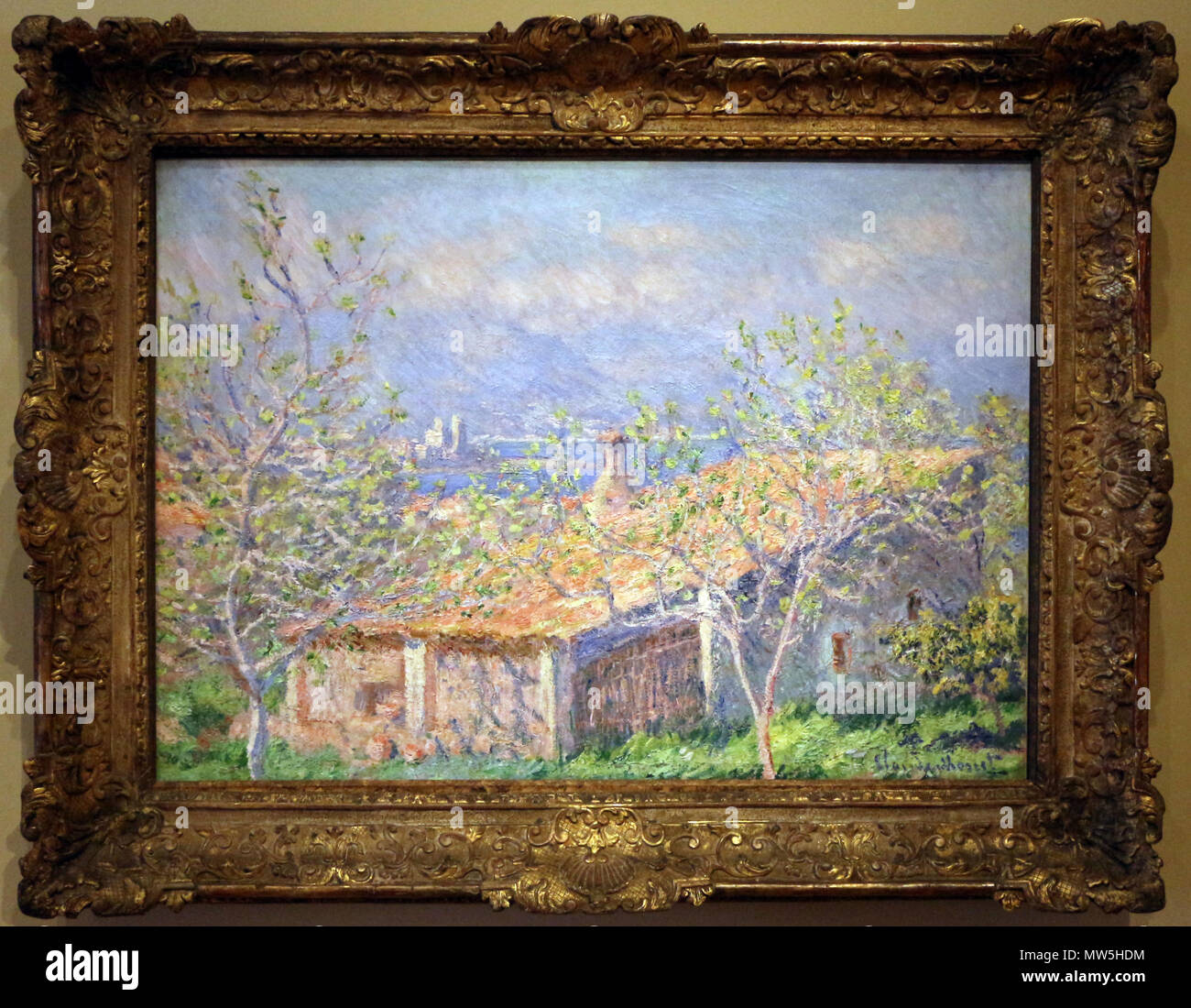 . Il Giardiniere di casa a Antibes . Inglese: dipinti in Cleveland Museum of Art . 1888 ; 2016-11-06 17:59:39. Sailko 134 Cluade Monet, la casa del giardiniere ad Antibes, 1888 Foto Stock