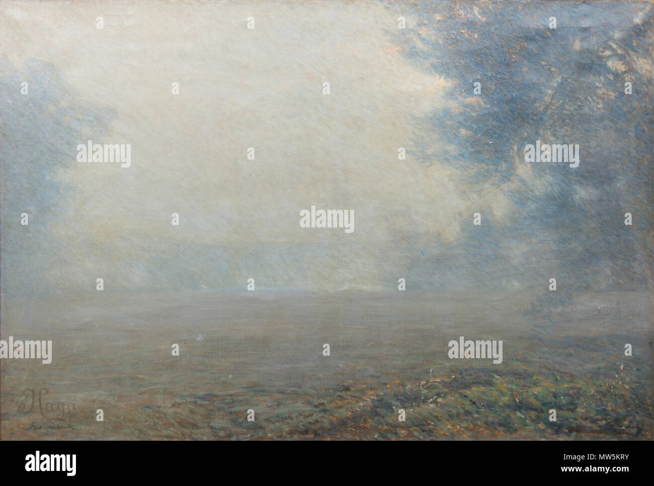 . Inglese: Axel Fahlcrantz (1851-1925), Haga, olja på duk, signerad. 121 x 180 cm. Tra il 1851 e il 1925. Axel Fahlcrantz (1851-1925) 65 Axel Fahlcrantz, Haga Foto Stock