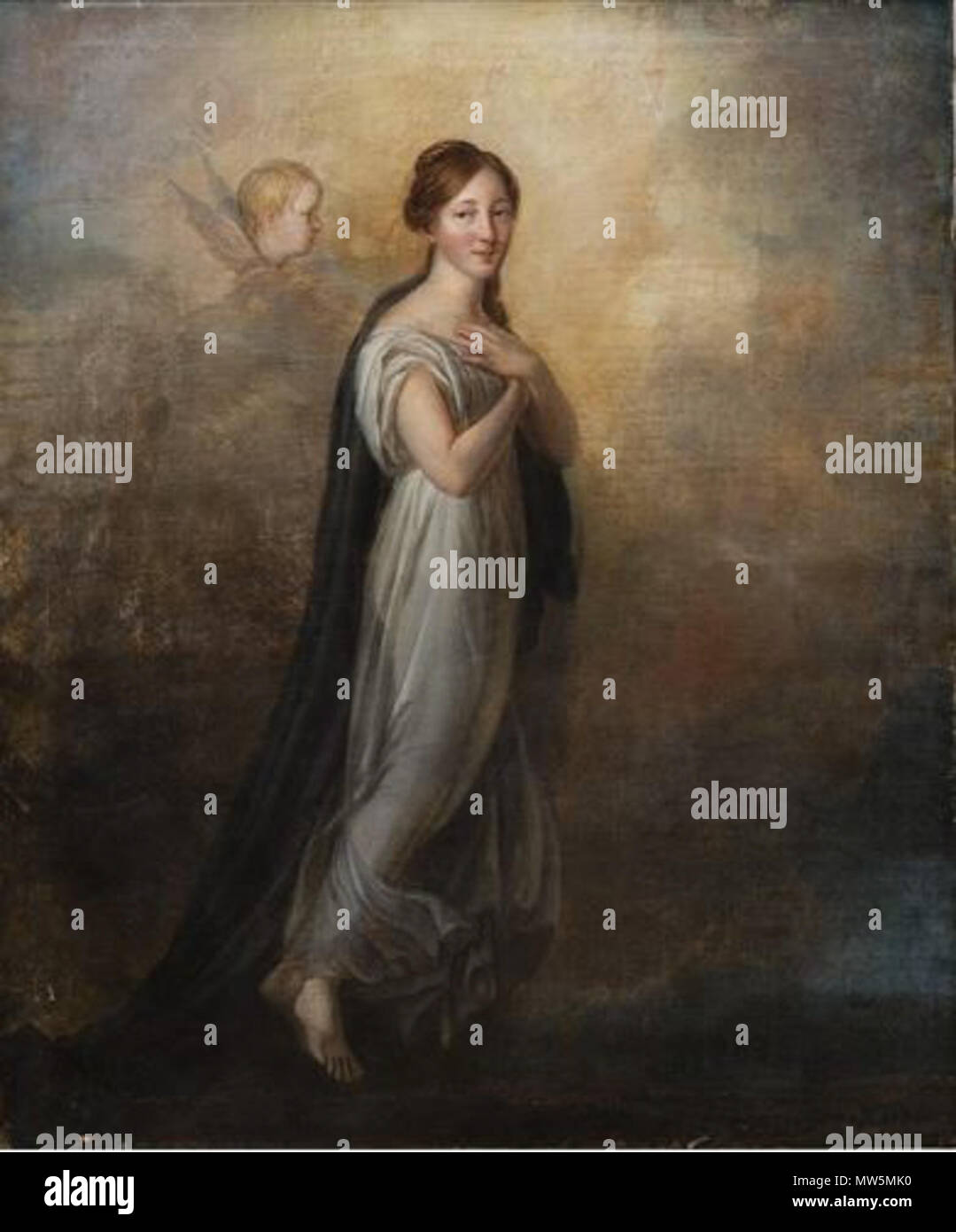 . Dipinto allegorico di una donna . 1833 38 dipinto allegorico DI UNA DONNA Per Krafft il giovane Foto Stock