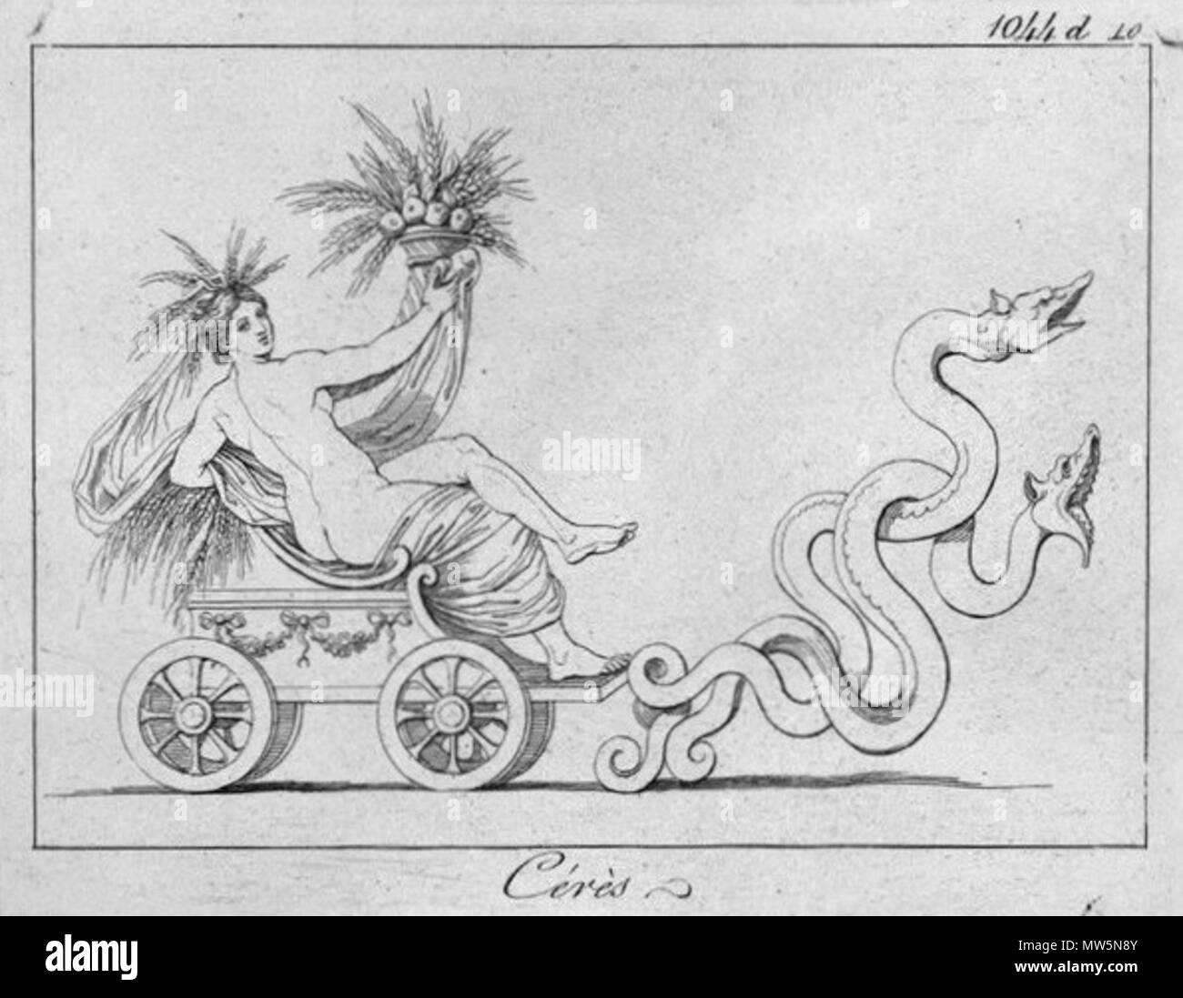 . Français : Giovanni Battista Piranesi (1720-1778): Cérès . prima di 1778. Giovanni Battista Piranesi 18 68ea4a610a5dbb92e92415297e7939e7--greco-romano-mitologia-piranesi 2 Foto Stock