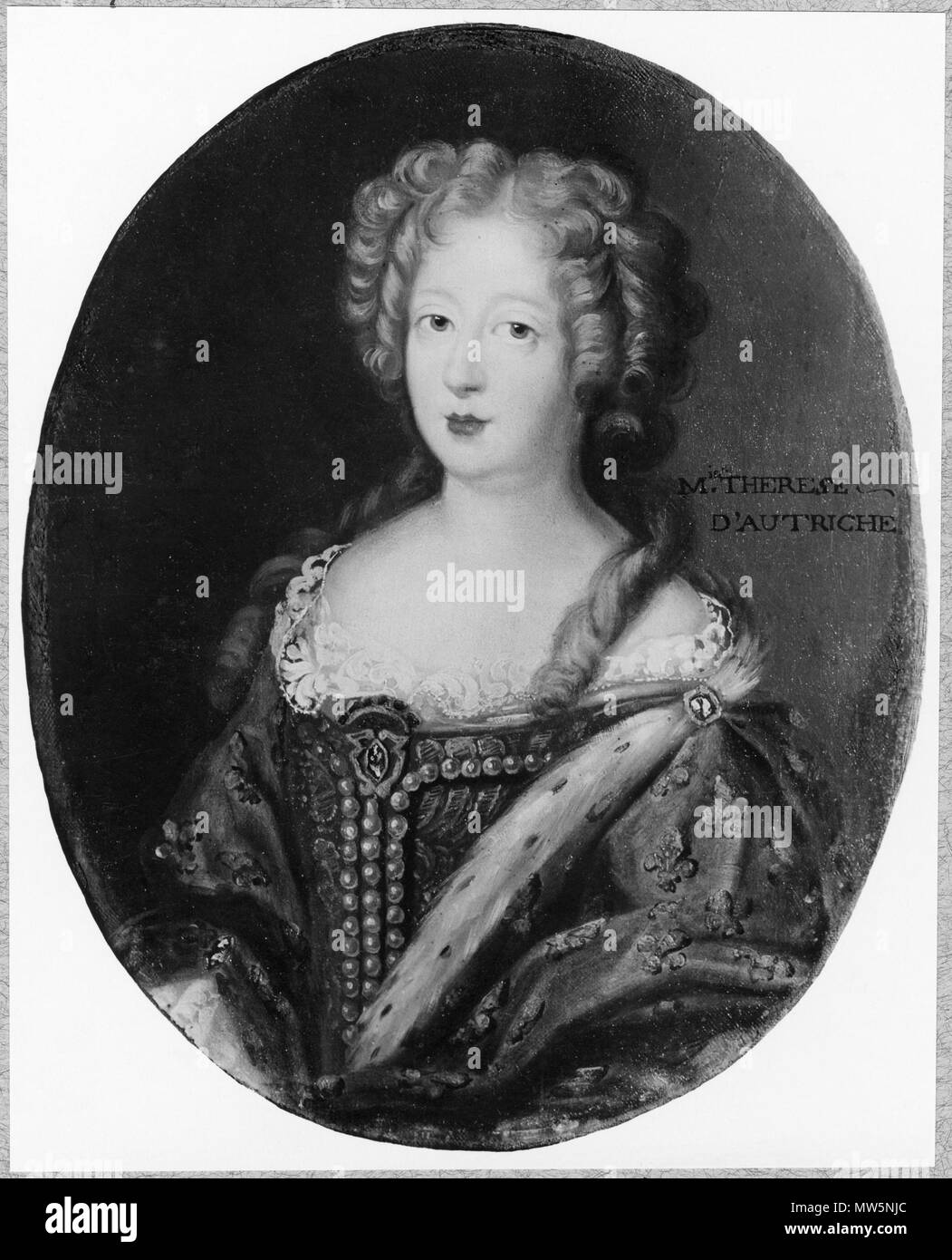 NMDrh 349 397 Maria Teresa (1638-1683), drottning av Frankrike - Nationalmuseum - 176955 Foto Stock