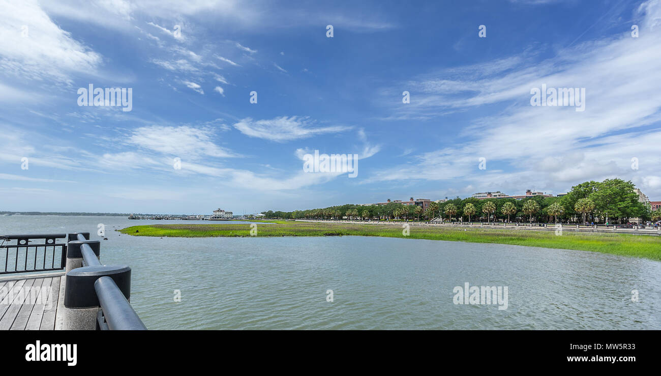 Il Waterfront Park a Charleston nella Carolina del Sud Foto Stock