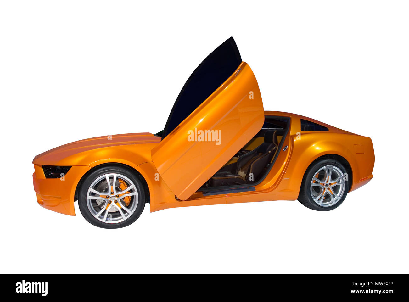 Elegante versione concetto della Ford Mustang auto sportiva con il suo portello ad ala di gabbiano. Guardare nella mia galleria per auto in più foto come questa. Foto Stock