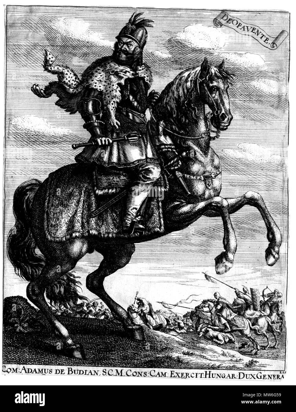 . Inglese: Adam I. Batthyány Deutsch: Adam I. Batthyány . Il XVII secolo. Unbekannter Künstler aus dem 17. Jahrhundert 26 Adam Batthany reitet Foto Stock