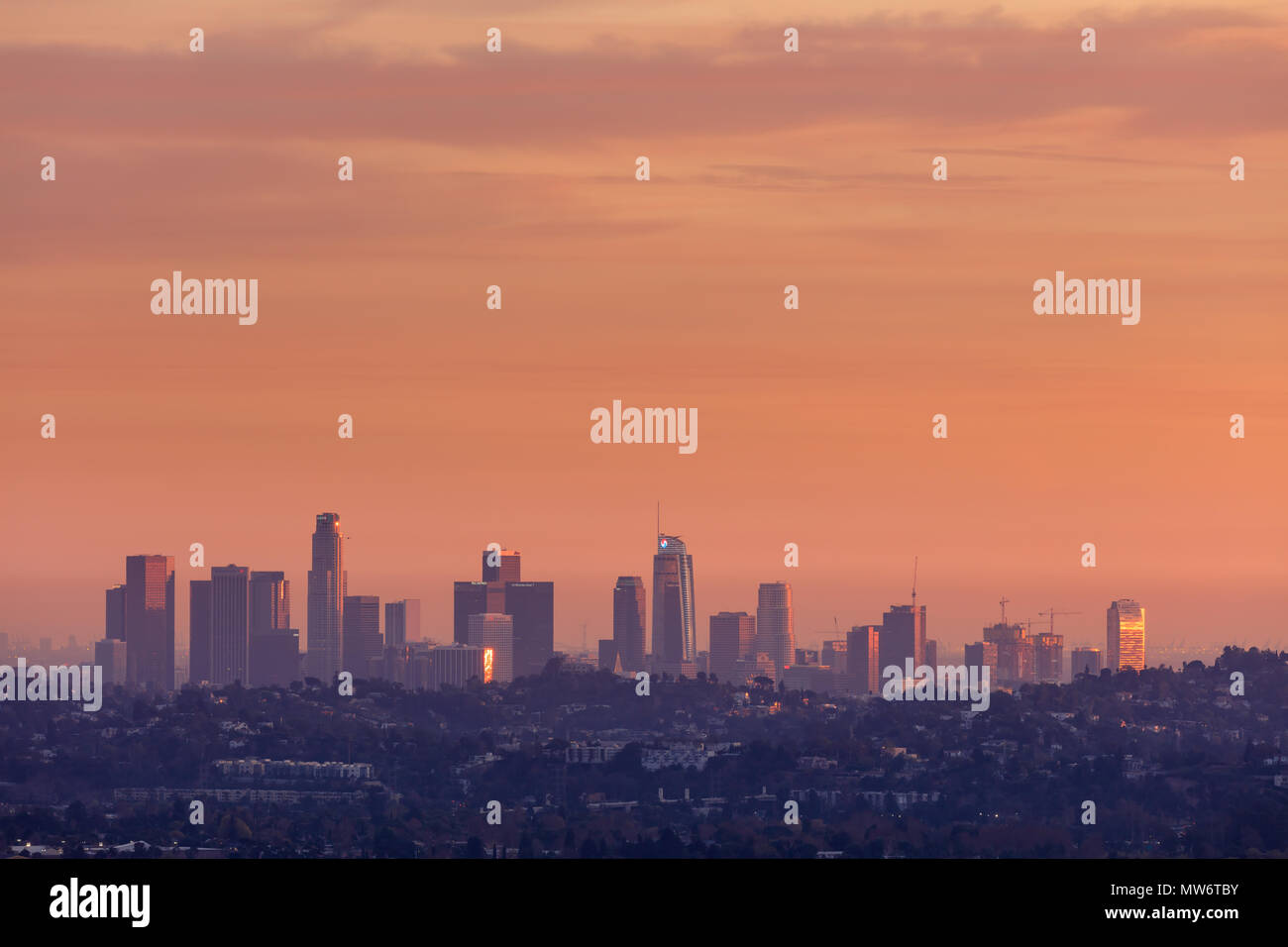 Los Angeles skyline Foto Stock