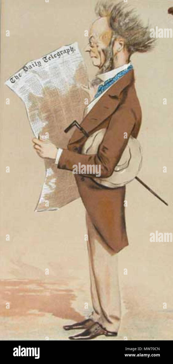 . Inglese: Caricatura di Walter Montagu Douglas Scott, quinto Duca di Buccleuch. Leggere la didascalia "le relative classi". Il 25 gennaio 1873. Prosper d'Épinay (1836-1914) 18 5a duca di Buccleuch Foto Stock