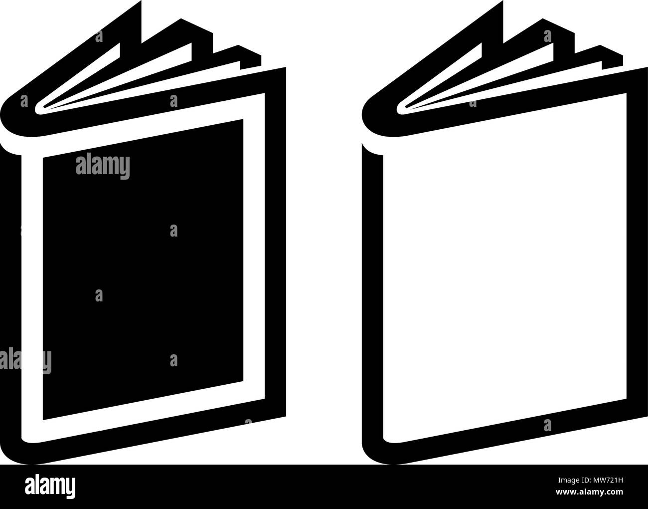 Set di icone del libro Illustrazione Vettoriale