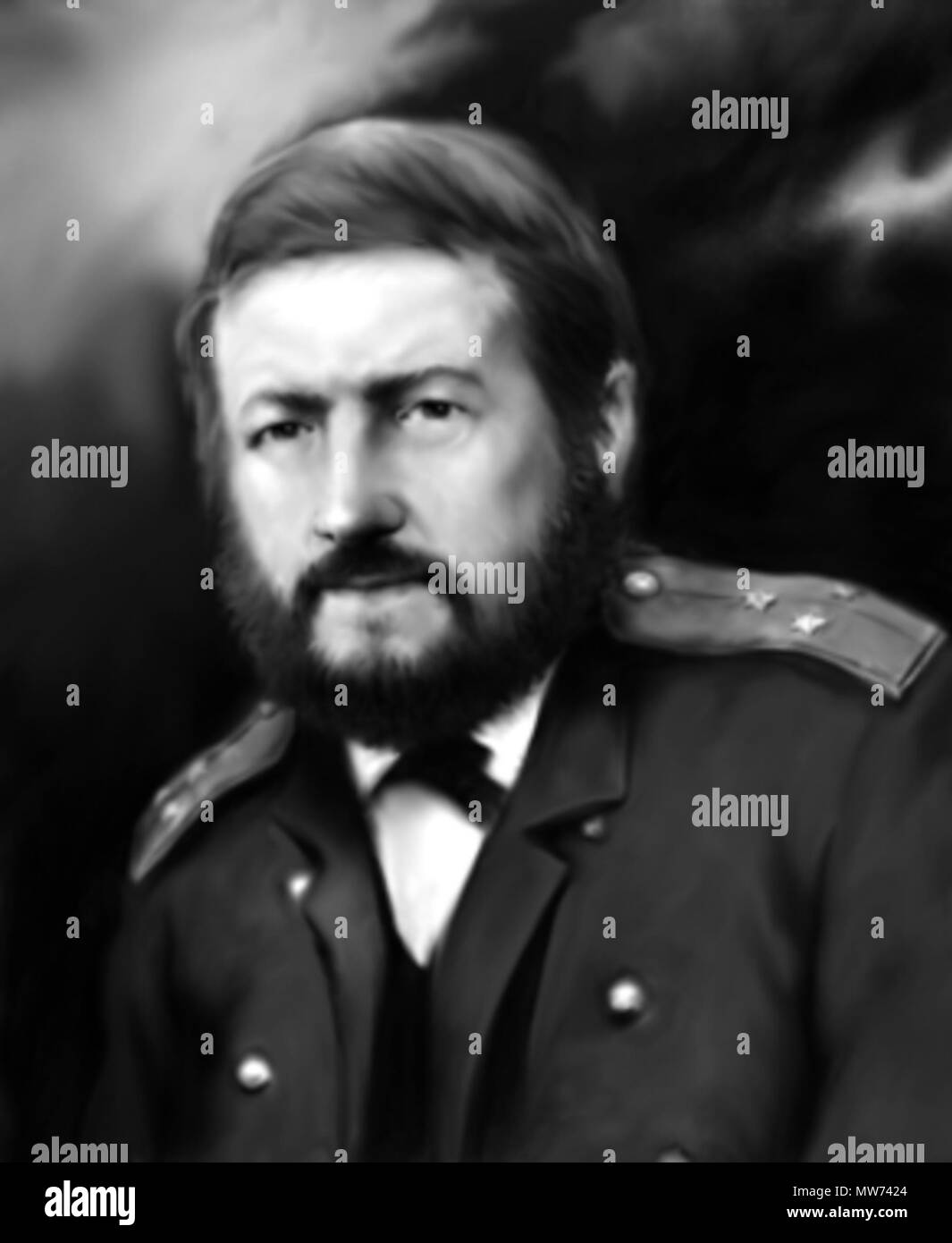 . Inglese: Tenente Comandante Alexander Konkevich, primo comandante della Marina bulgara e fondatore della scuola marittima . Il 10 luglio 2015. Nikola Y. Vaptsarov Naval Academy Archive 35 Alexander Konkevich Foto Stock