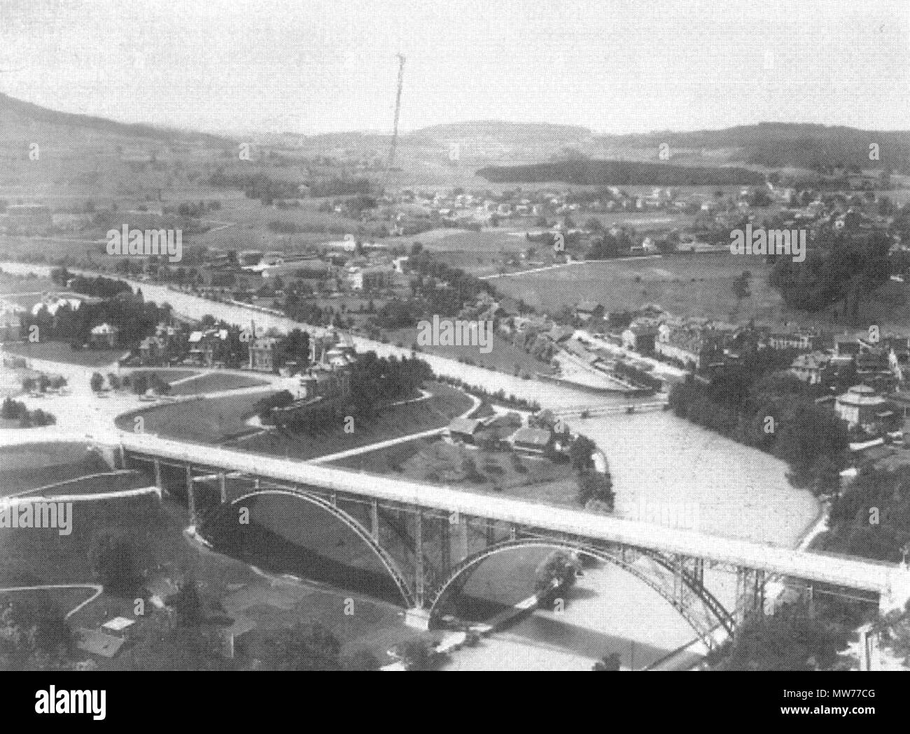 81 Berna, Kirchenfeldbrücke, intorno al 1890 Foto Stock