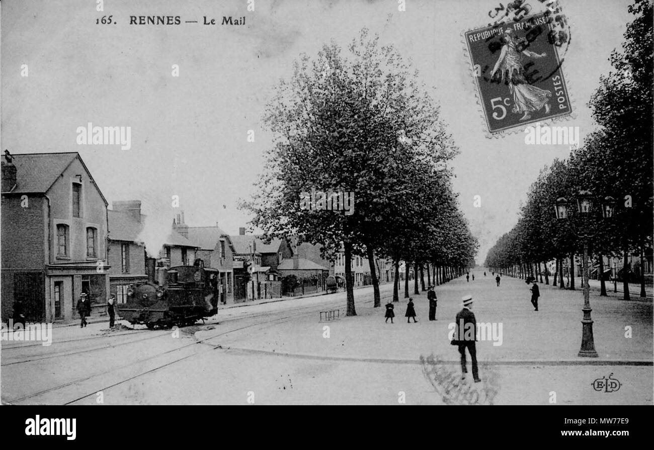 . Français : Mail de Rennes . 16 ottobre 2013, 19:56:33. 3 sconosciuto 100Fi17 Mail de Rennes Foto Stock