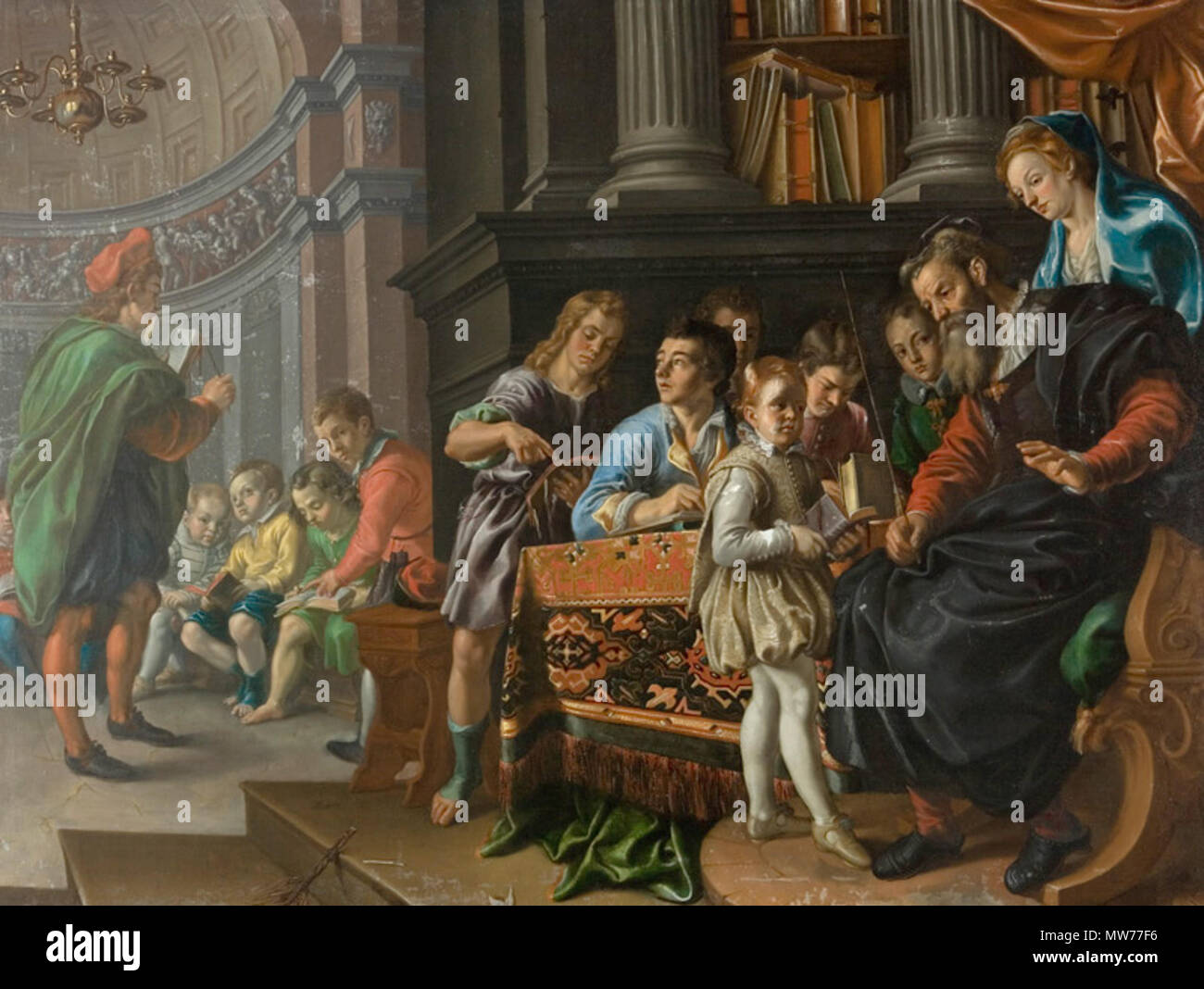 Km1172 95 ragazzi scuola da Cleyn Foto Stock