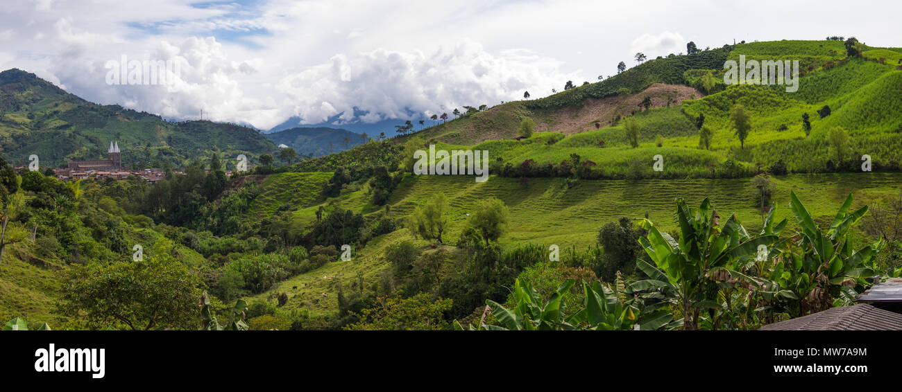 Paesaggio in Jardín, Antioquia, Colombia Foto Stock