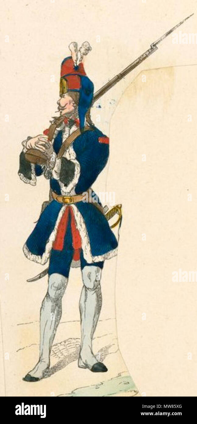 57 Arquebusiers de Grassin, Infanterie XVIIIe siècle 02 Foto Stock