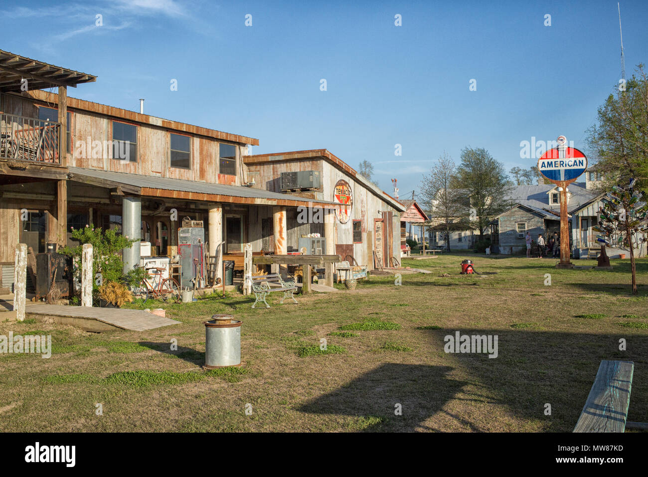 Corte interna della baracca fino Inn, Clarksdale, Mississippi Foto Stock