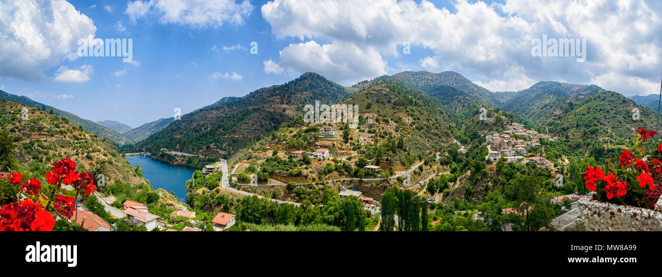 Vista del paesaggio dell'isola di Cipro Foto Stock