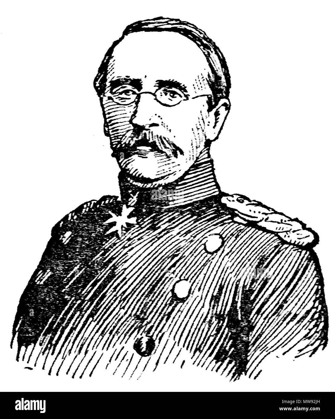 . August Karl von Goeben. 1892. J. Scheibert 63 August Karl von goeben Foto Stock